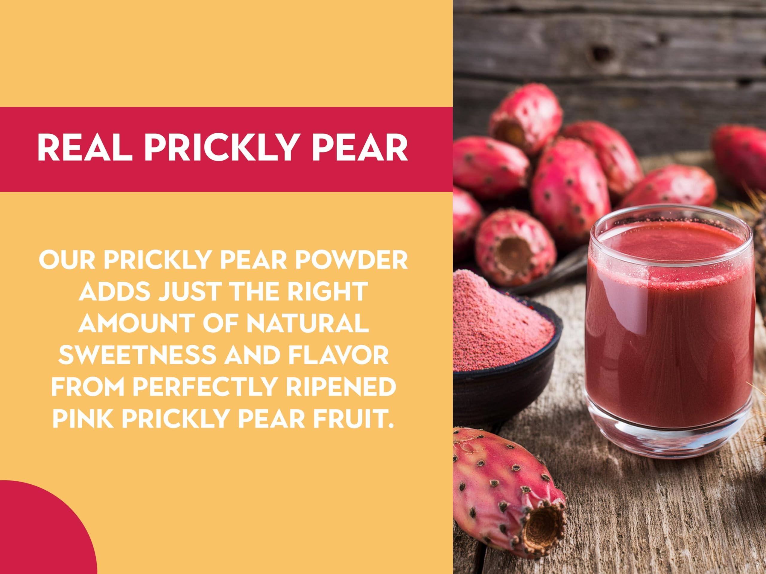 Ancient Roots Prickly Pear Powder - Freeze-Dried, All-natural, No Sugar Added, Cocktail Mix, Smoothie and Tea Mix, Resealable Pouch - 10.5 ounces (75 servings) - Image 5