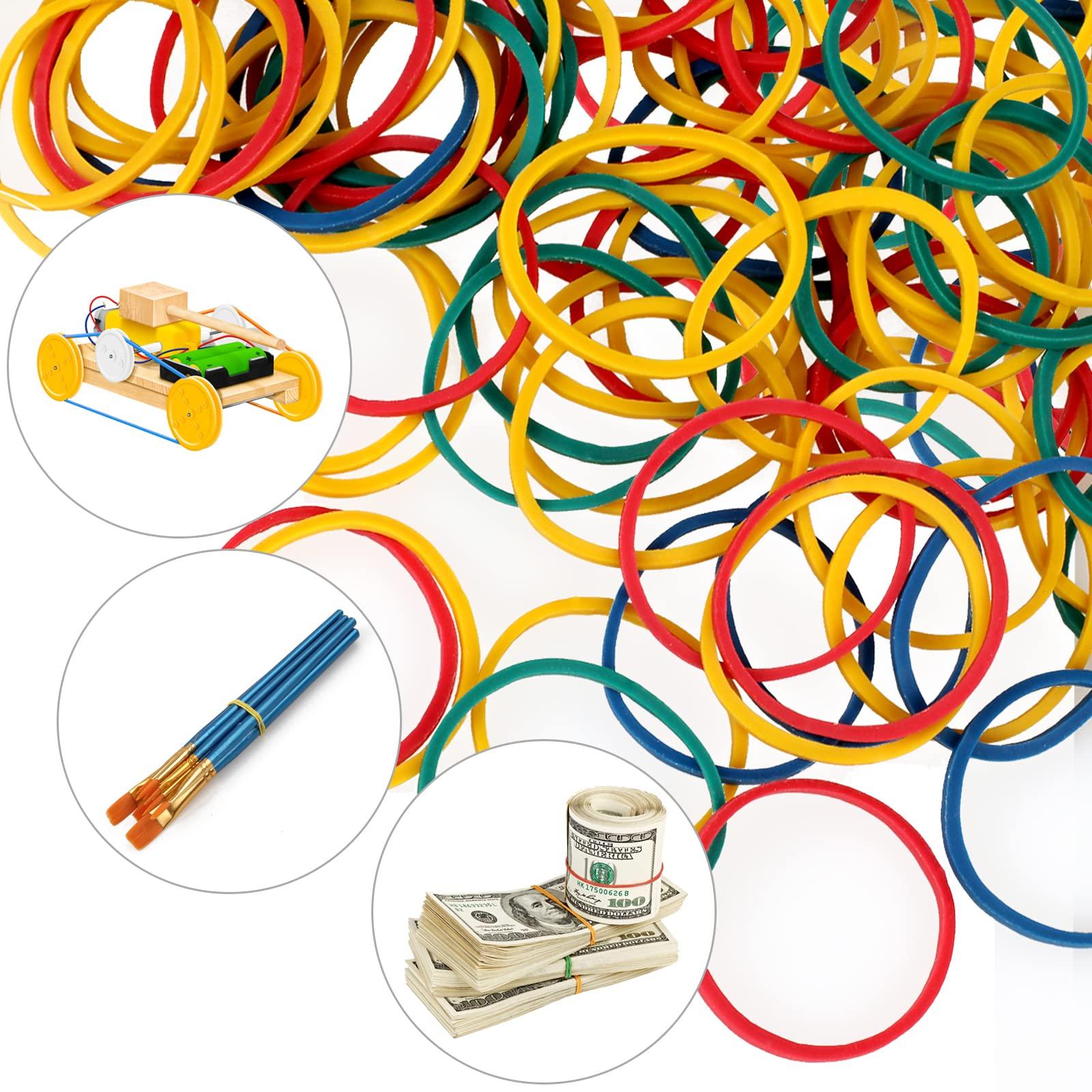 300 Pcs Binder Clips, Rubber Bands, Office Set, Paper Clips, School & Teacher Supplies for Office Desk Essentials (Assorted Sizes) - Image 7