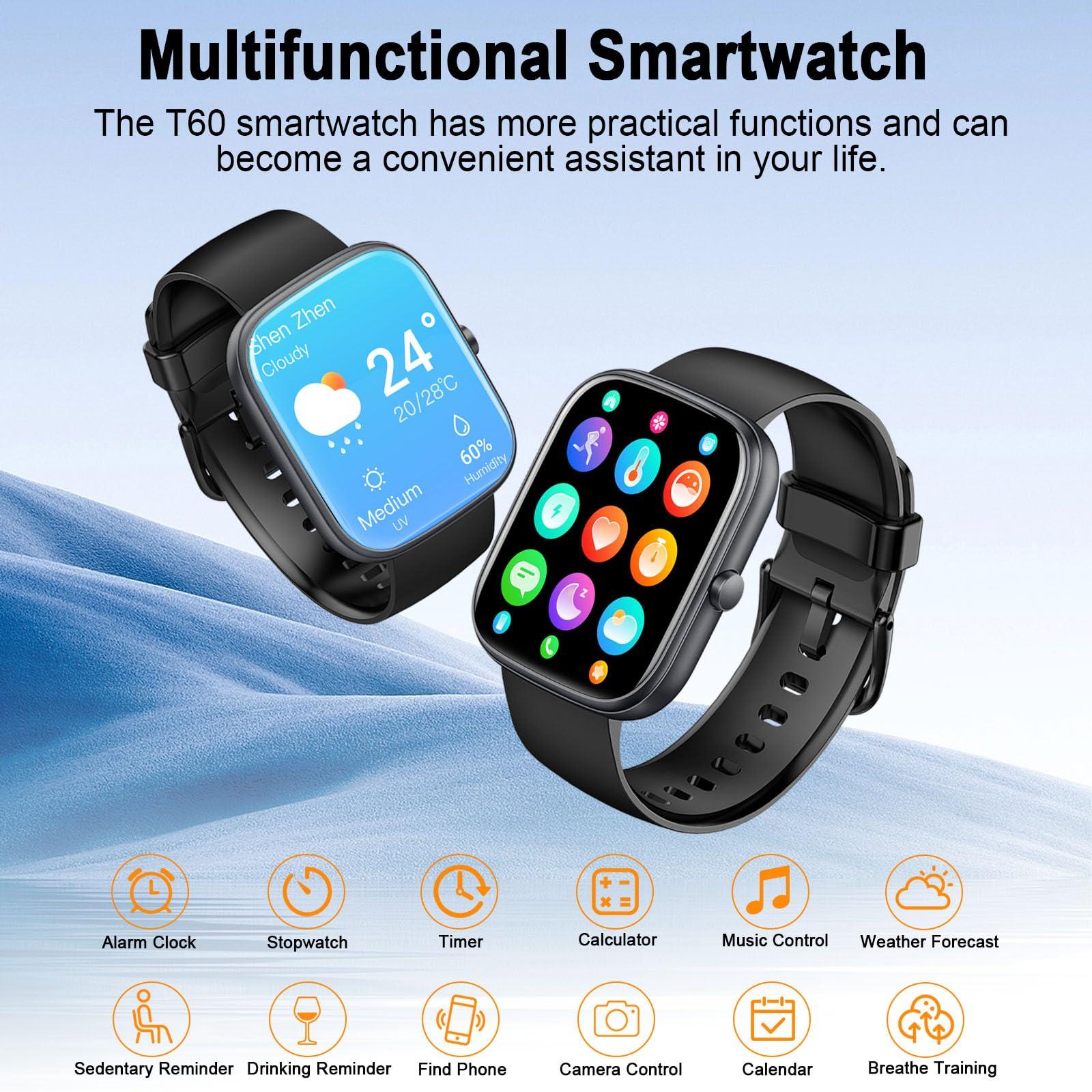 Smart Watch (Answer/Make Call), 2025 HD 1.91" Smartwatch for Men Women, 112+ Sports Modes Fitness Activity Tracker, Calories/Heart Rate/Sleep Monitor, IP68 Waterproof Step Counter for Android iOS - Image 6