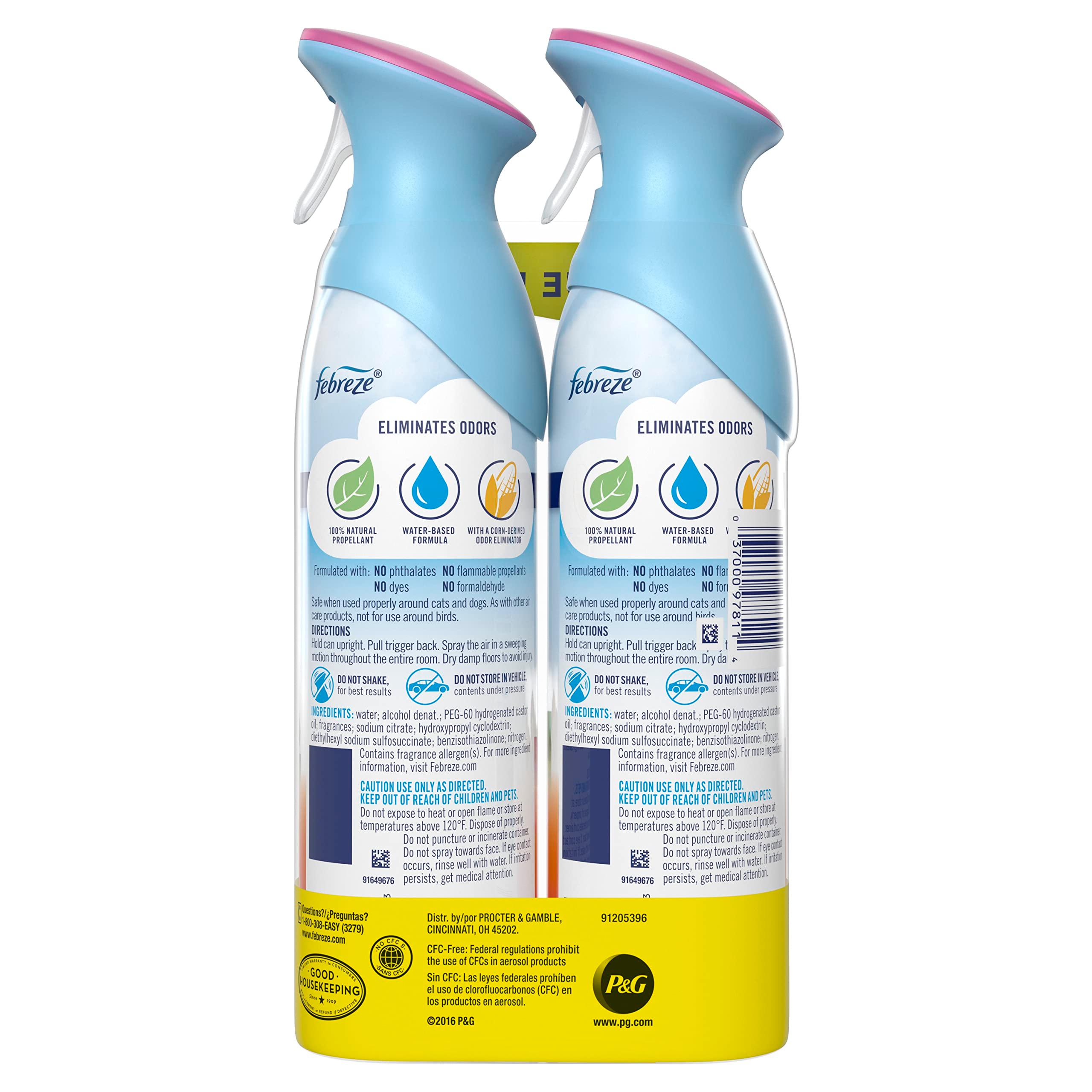 Febreze Air Mist Air Freshener Spray, Odor-Fighting Room Spray, Air Fresheners for Home and Bathroom and Kitchen, Aerosol Can, Gain Island Fresh Scent, 8.8oz, 2 Count - Image 7