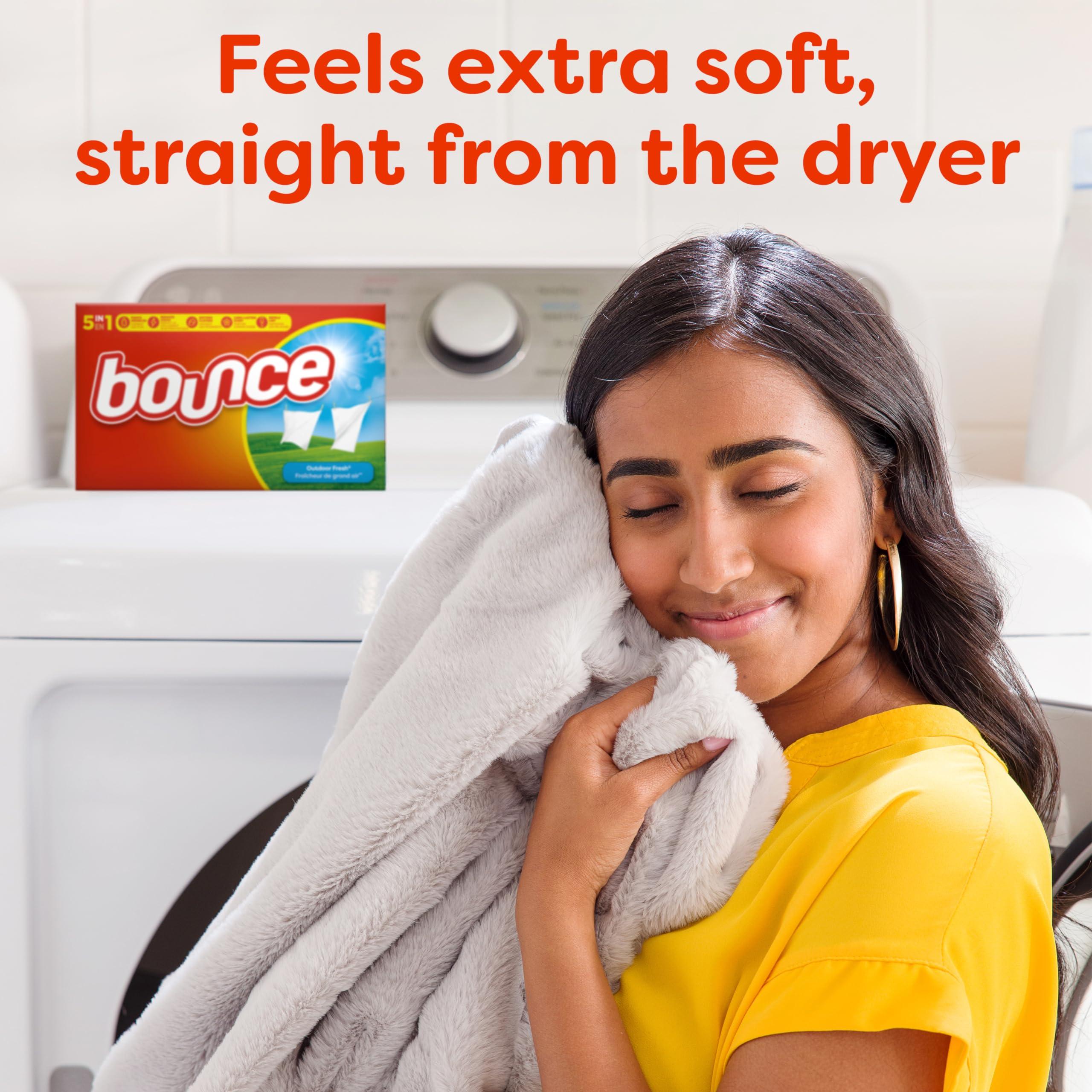 Bounce Dryer Sheets Laundry Fabric Softener, Outdoor Fresh Scent, 240 Count - Image 5