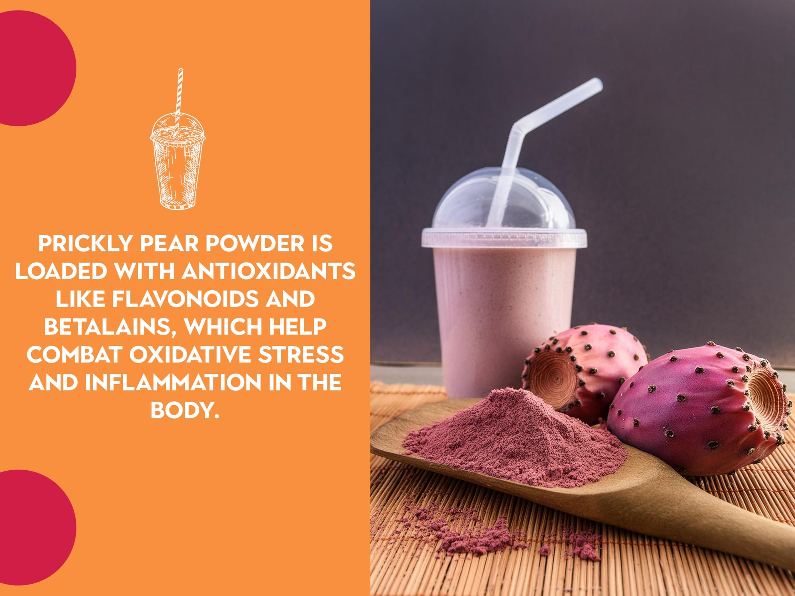 Ancient Roots Prickly Pear Powder - Freeze-Dried, All-natural, No Sugar Added, Cocktail Mix, Smoothie and Tea Mix, Resealable Pouch - 10.5 ounces (75 servings) - Image 8