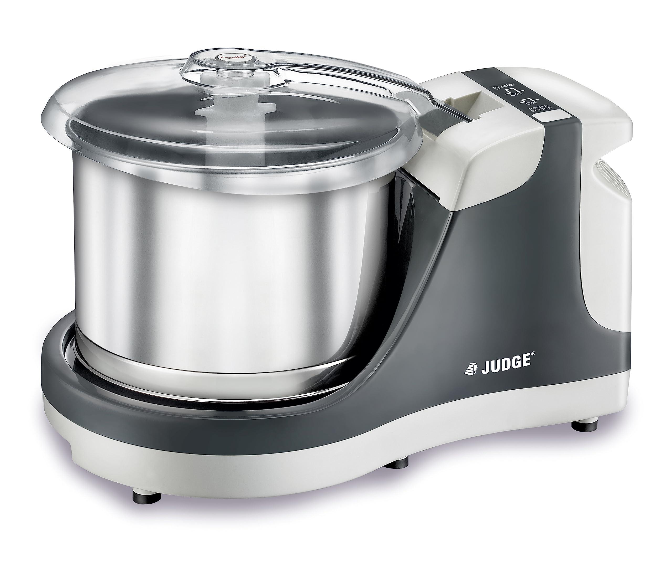 Judge By Prestige Table Top 2 Liter Wet Grinder with Coconut Scraper and Atta Kneader Attachments [110 Volts, 200 Watts] - Image 1