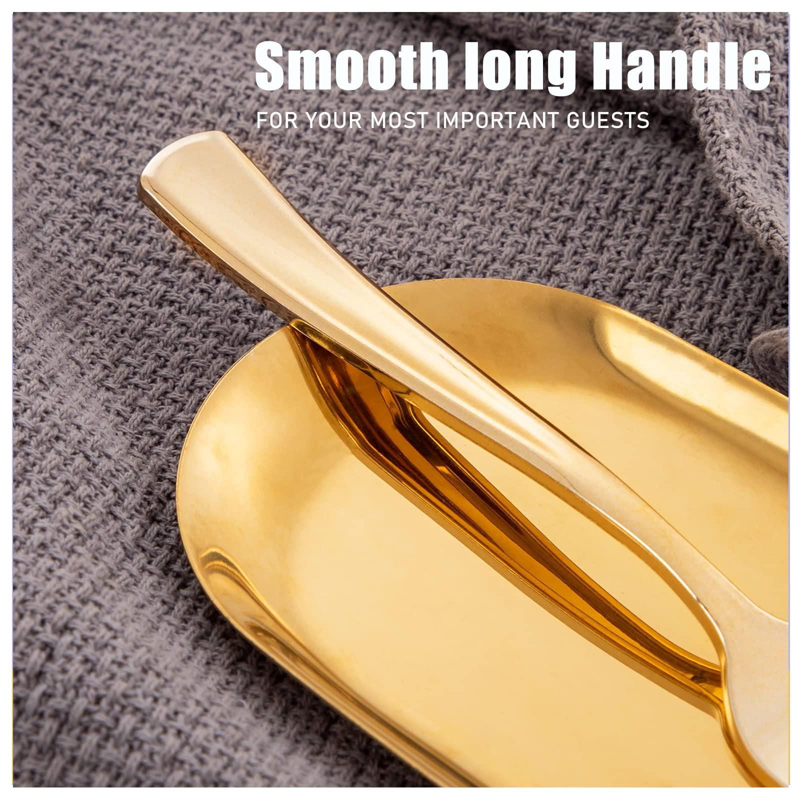 WDF300 Pieces Gold Plastic Silverware - Heavy Duty Disposable Gold Cutlery Set Plastic Gold Silverware Set Plastic Includes 100 Forks, 100 Spoons, 100 Knives for Party - Image 8