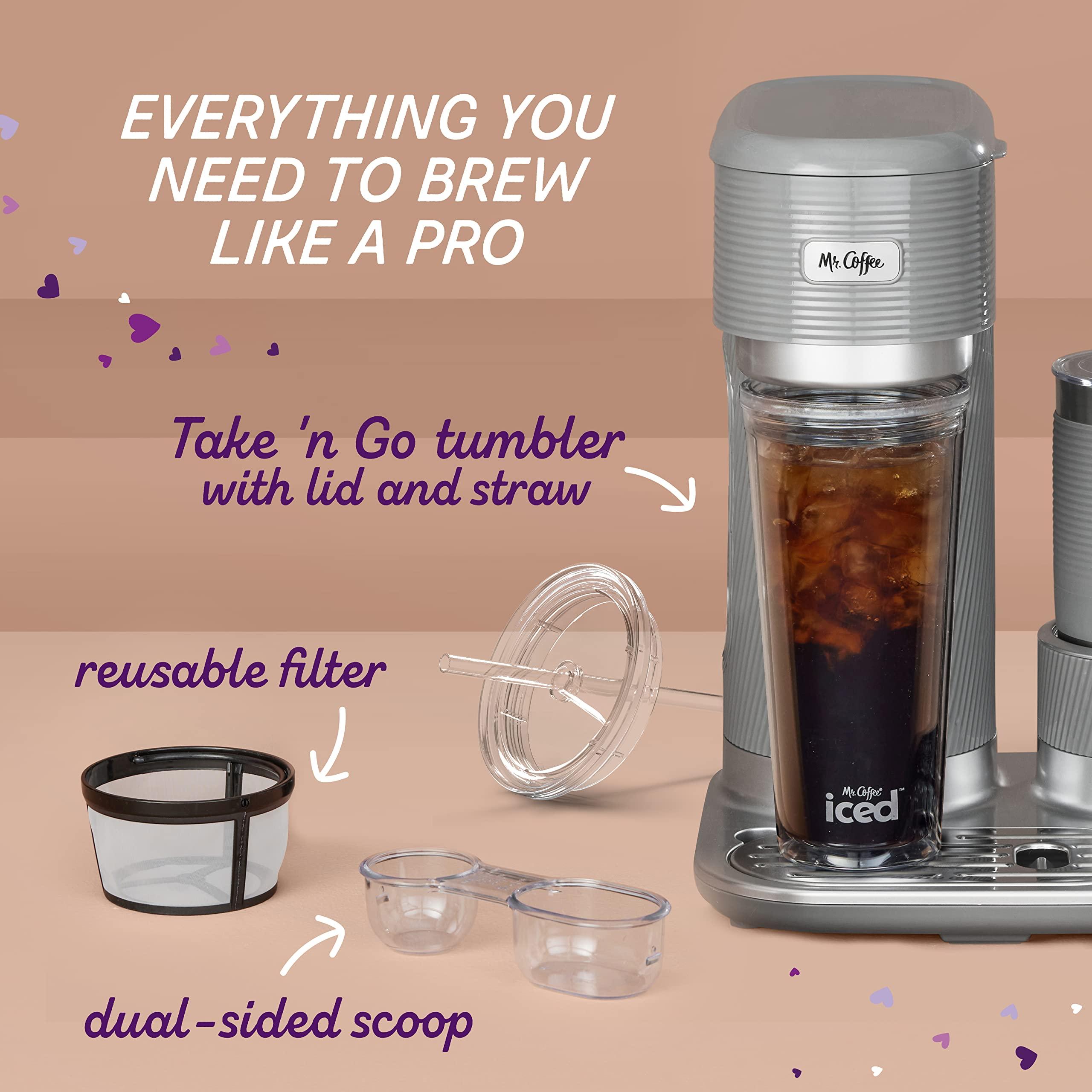 Mr. Coffee 4-in-1 Latte Lux Iced Hot Coffee Maker with Built-In Milk Frother Single-Serve 22 Ounces - Image 6