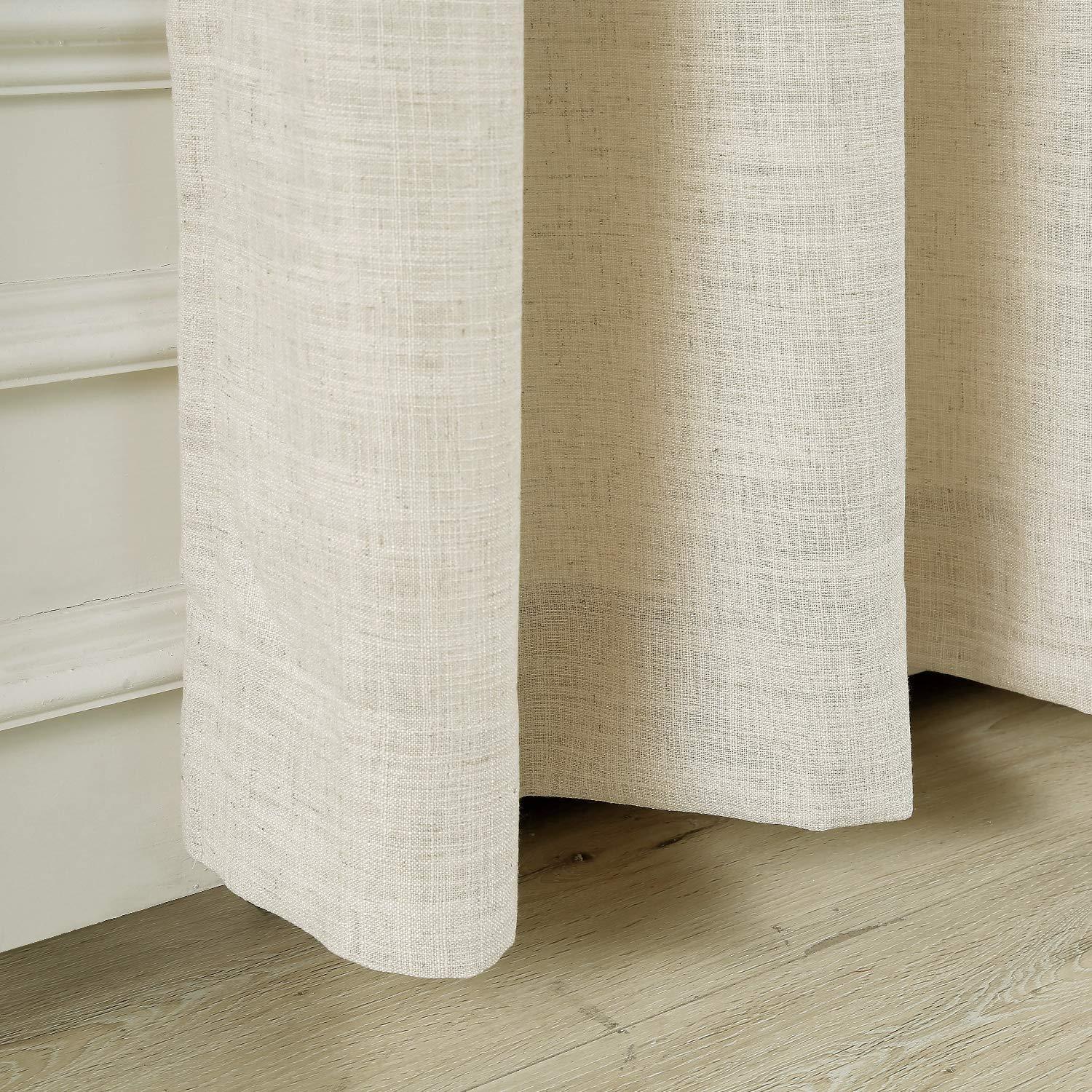 TWOPAGES Liz Linen Custom Curtain Custom Size, Header Style, Liner, Memory Shape Option, Natural Textured Linen Drapes for Living Room, Bedroom, Indoor Window and Door,  1 Panel - Image 8