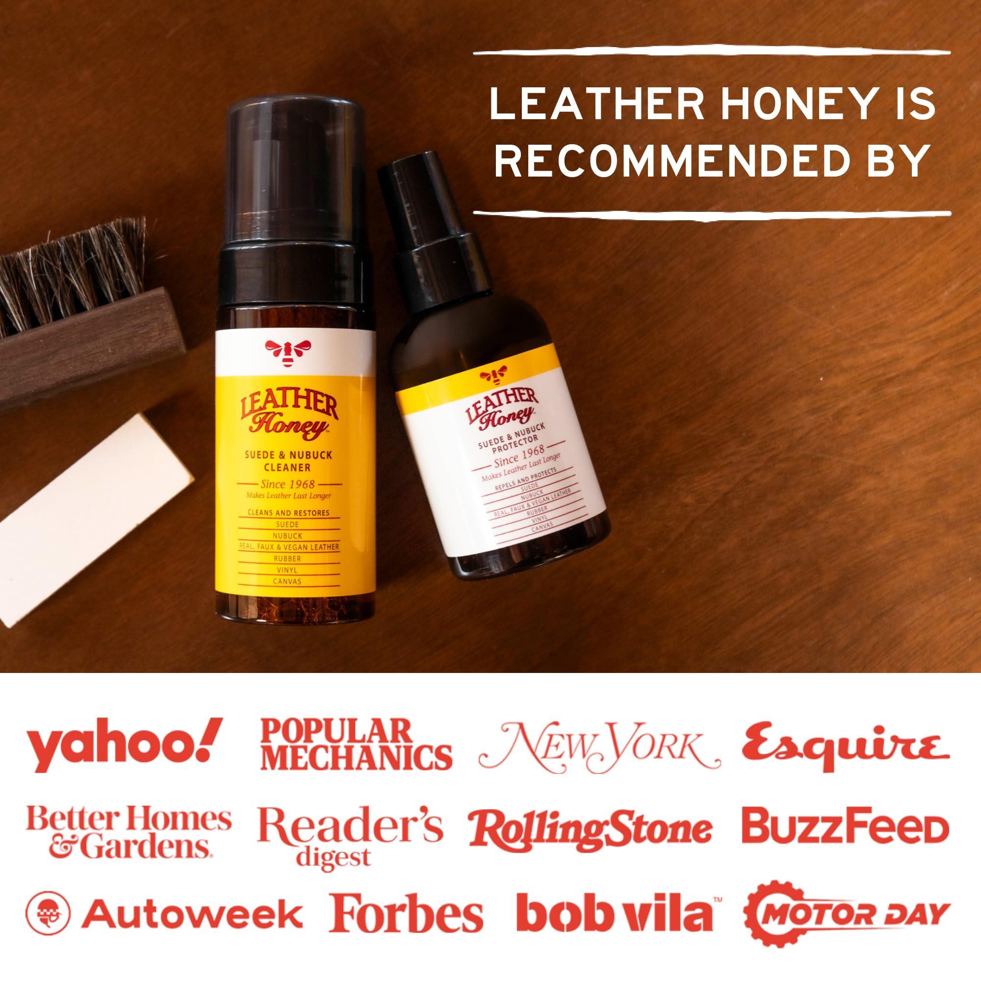 Leather Honey Suede & Nubuck Care Kit: Cleaner, Protector, Suede Brush & Eraser: Clean, Protect & Restore Shoes, Boots, Uggs, Furniture, Jackets, Bags and Apparel. Safe for Any Color - Image 7