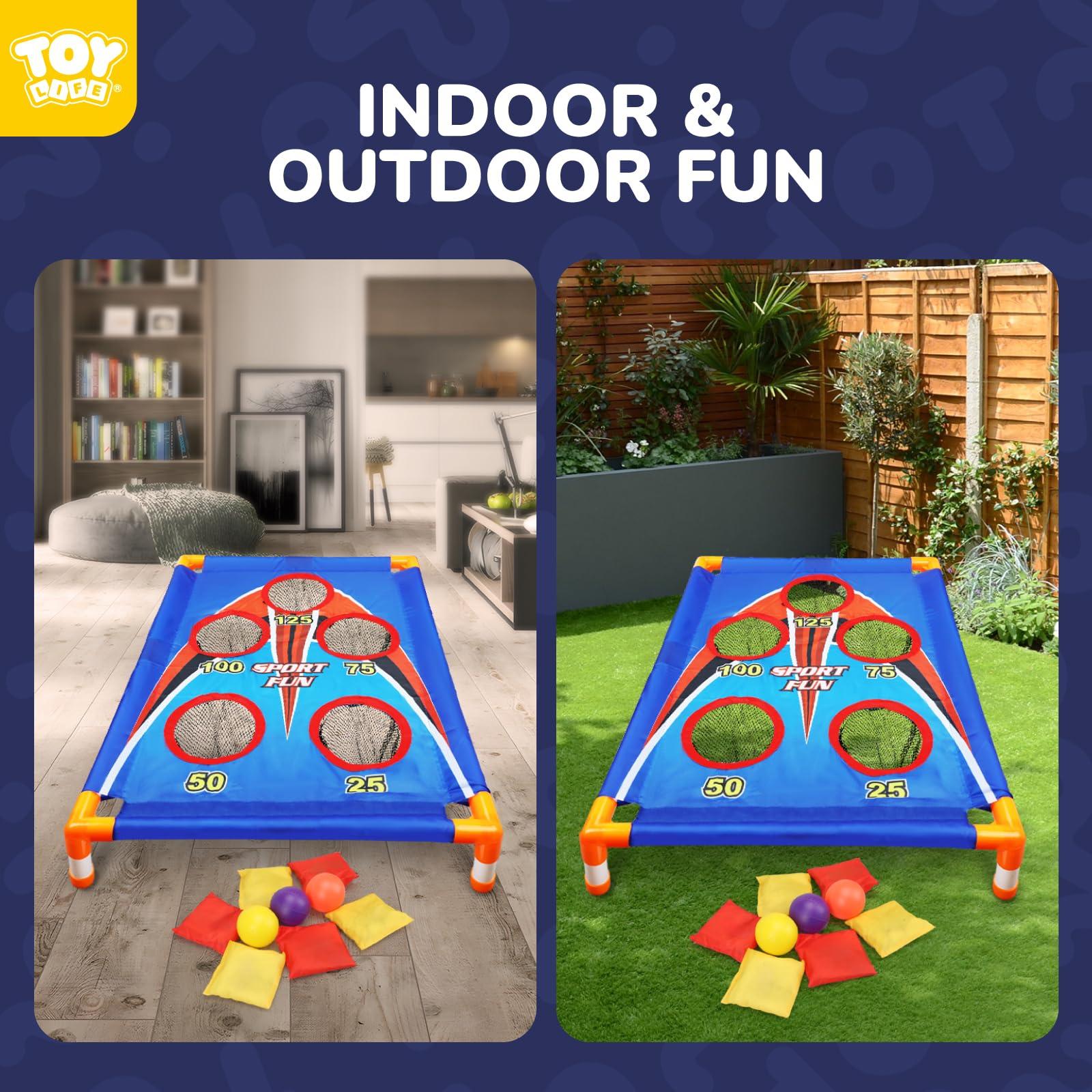 TOY Life Bean Bags Toss Carnival Game, Cornhole, Outdoor Toys for Kids Ages 4-8, Backyard Game Sports & Outdoor Play, Outside Toys for Ages 5-7, Family Lawn Yard Games Birthday Party, Gift for Boys - Image 4