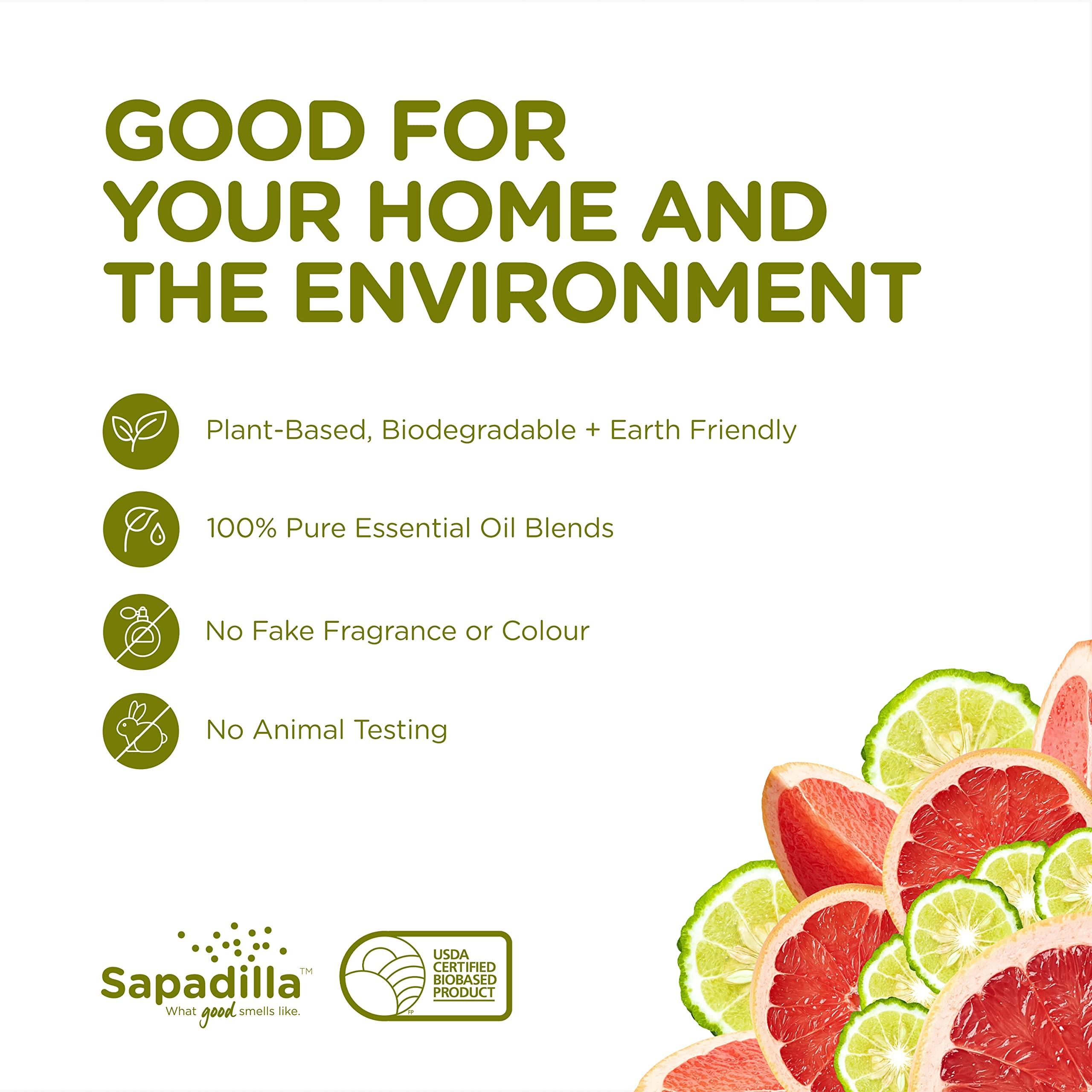 Sapadilla Grapefruit + Bergamot Biodegradable All-Purpose Cleaner Concentrate, 25 Ounce - Image 6