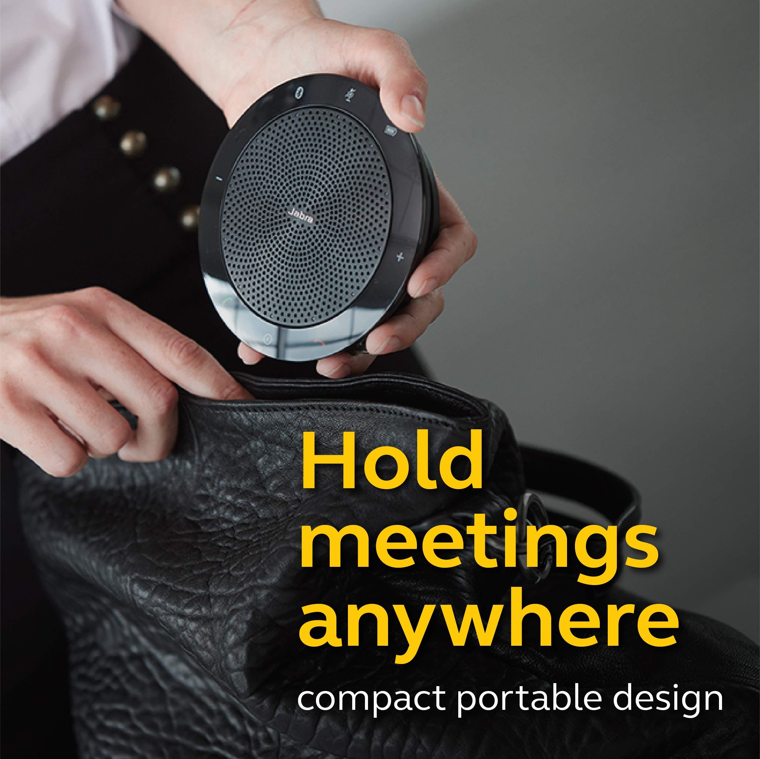 Jabra Speak 510 MS Wireless Bluetooth Speakerphone – Outstanding Sound Quality, Portable Conference Speaker for Holding Meetings Anywhere - Certified for Microsoft Teams - Image 4