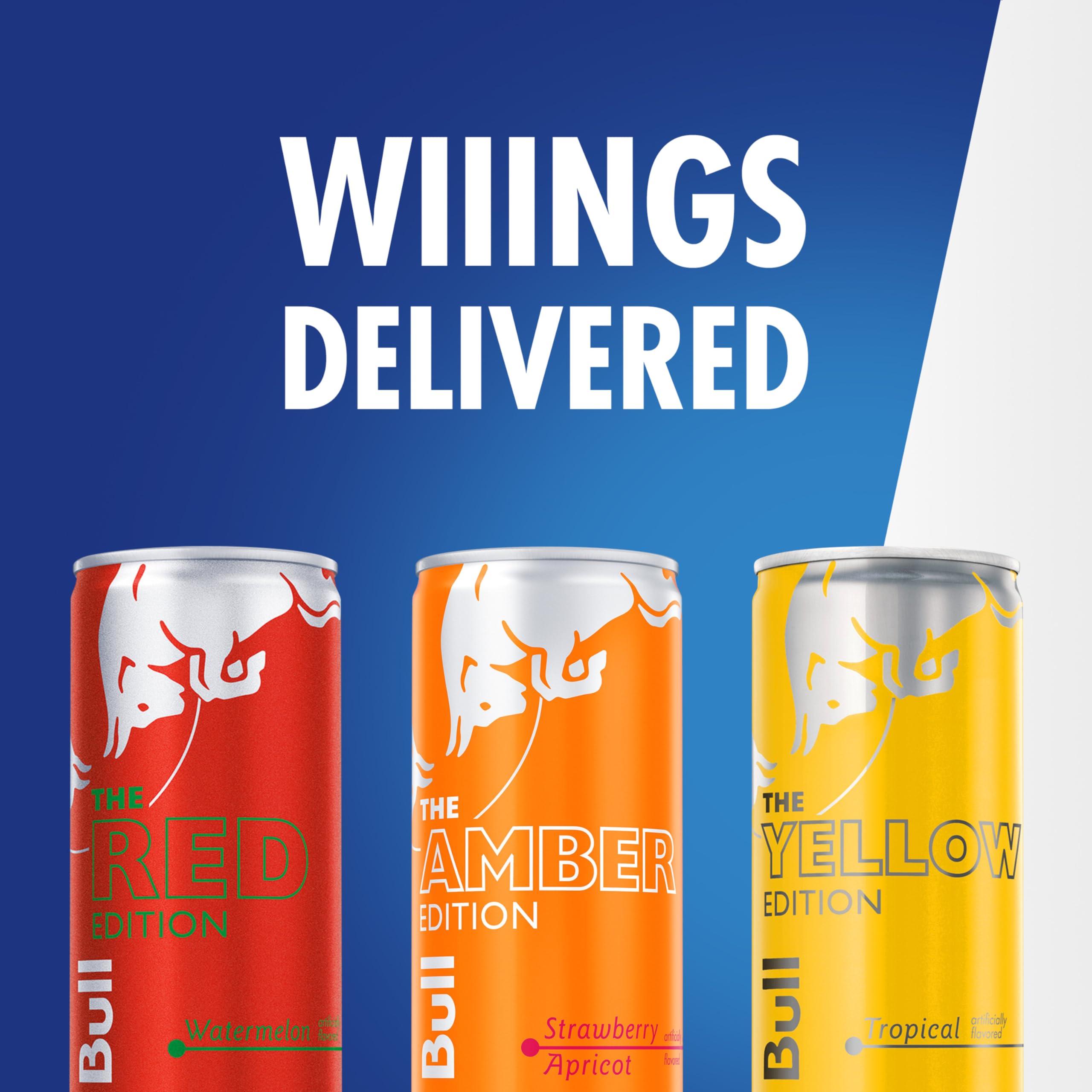 Red Bull Energy Drink Variety Pack, Red, Yellow & Amber, with 80mg Caffeine plus Taurine & B Vitamins, 8.4 Fl Oz, Pack of 24 Cans - Image 5