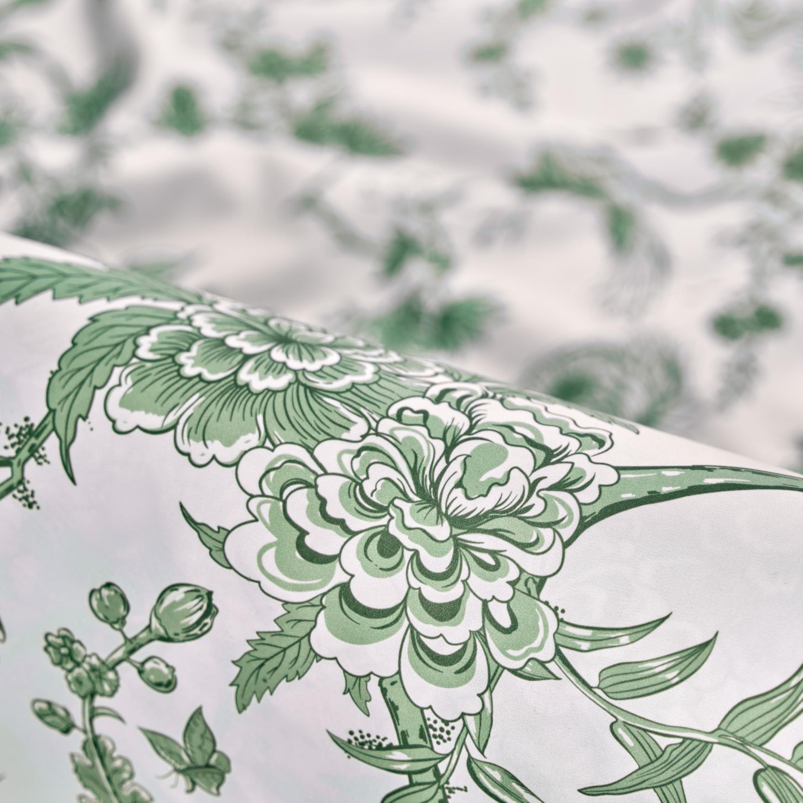 Chanasya Premium Antique Toile Duvet Cover Set - Duvet Cover (104” x 90”) & 2 Pillow Shams (20” x 36”) - 3-Piece Set, King Size, Sage - Image 4