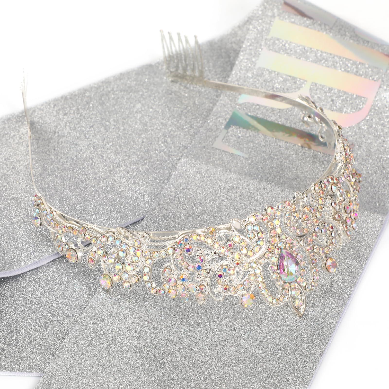 GINZU Silver Birthday Tiara for Girls - Princess Party Decorations & Gifts - Image 6