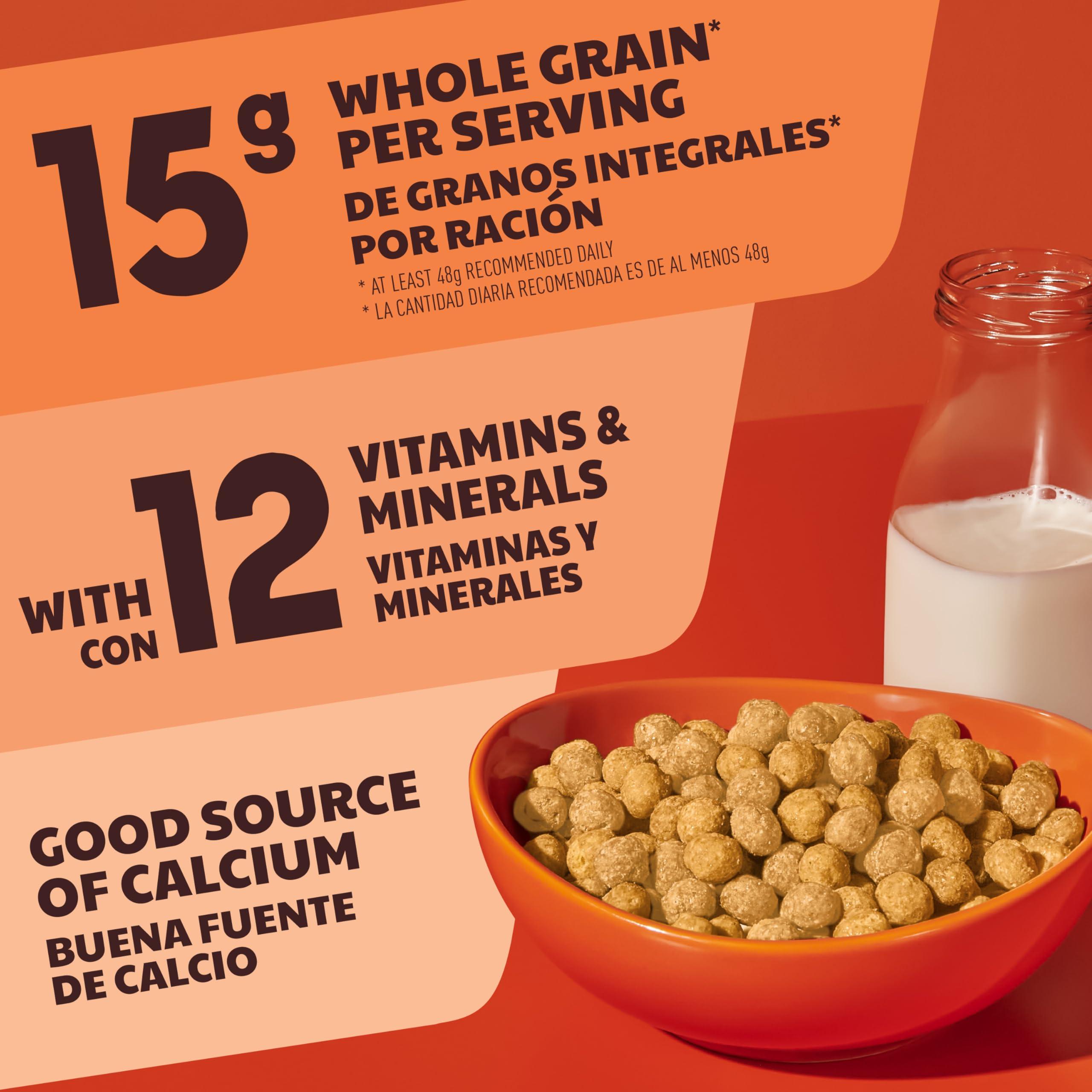 REESE'S PUFFS Peanut Butter Lovers Breakfast Cereal, Made with Whole Grain and Real REESE'S Peanut Butter, Family Size, 19.7 oz - Image 8