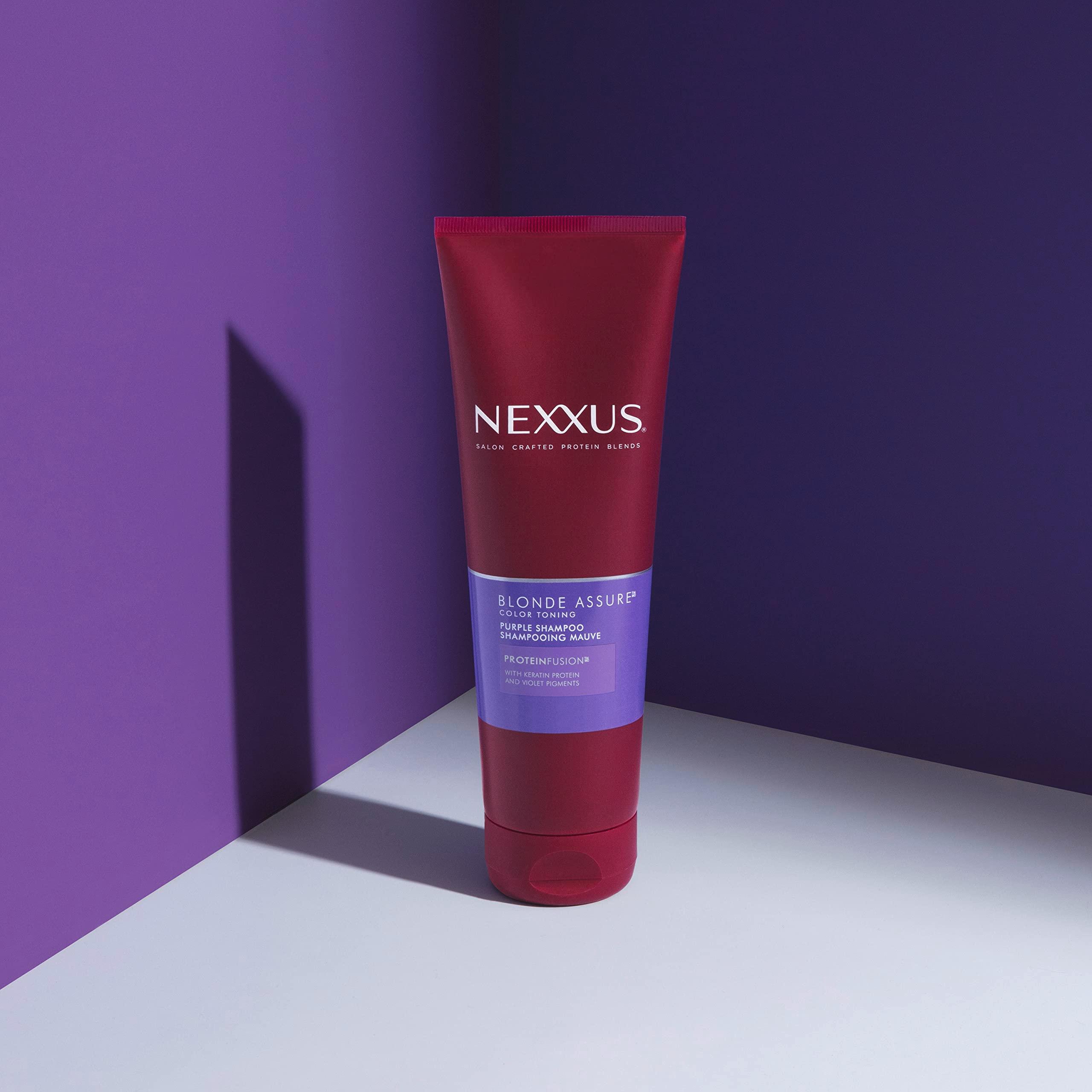 Nexxus Blonde Assure Purple Shampoo & Conditioner Color Assure 2 Pack Blonde, Bleached & Silver Hair Color Shampoo & Conditioner with Keratin Protein & Violet Pigment 8.5 fl oz - Image 7