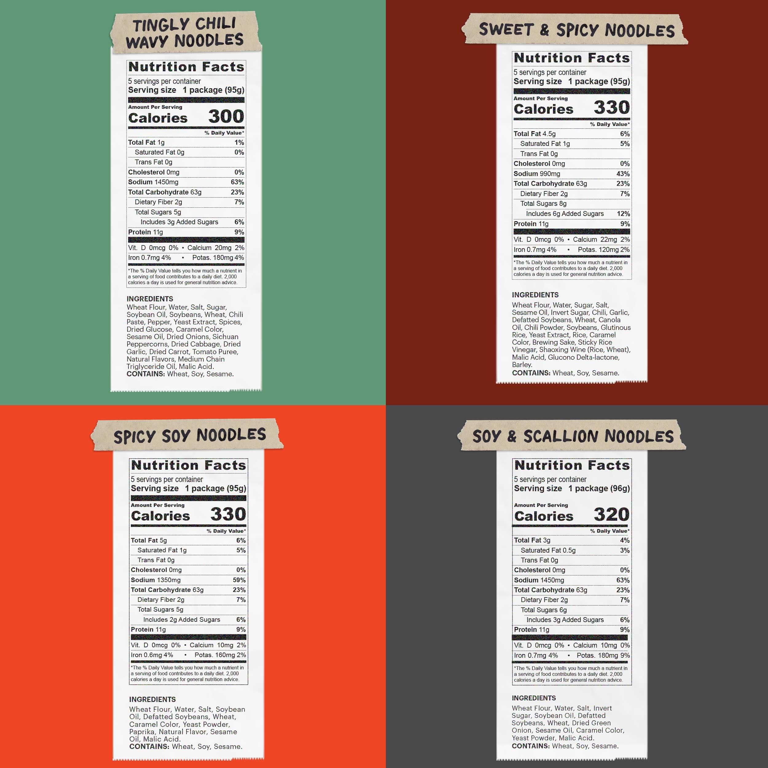 Momofuku Ramen Noodle Variety Pack by David Chang, 25 Count (Pack of 5) Air-Dried Never Fried Vegan Instant Noodles with 11g of Plant Based Protein - Image 2