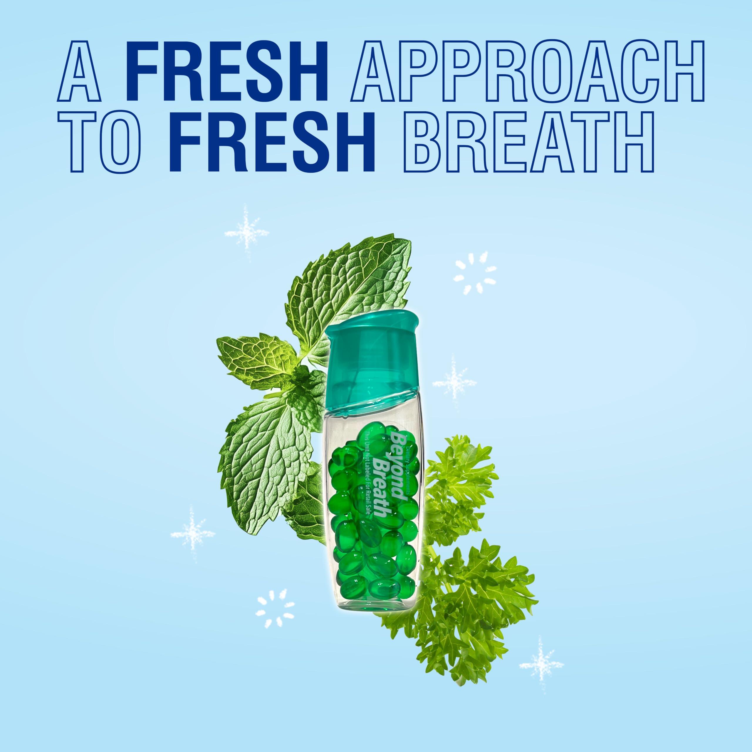 Beyond Breath Breath Freshening Capsules, Fresher Breath From Inside-Out, Even Works On Bad Breath From Garlic, Lasts Up To 8 Hours, 50 Capsules - Image 3