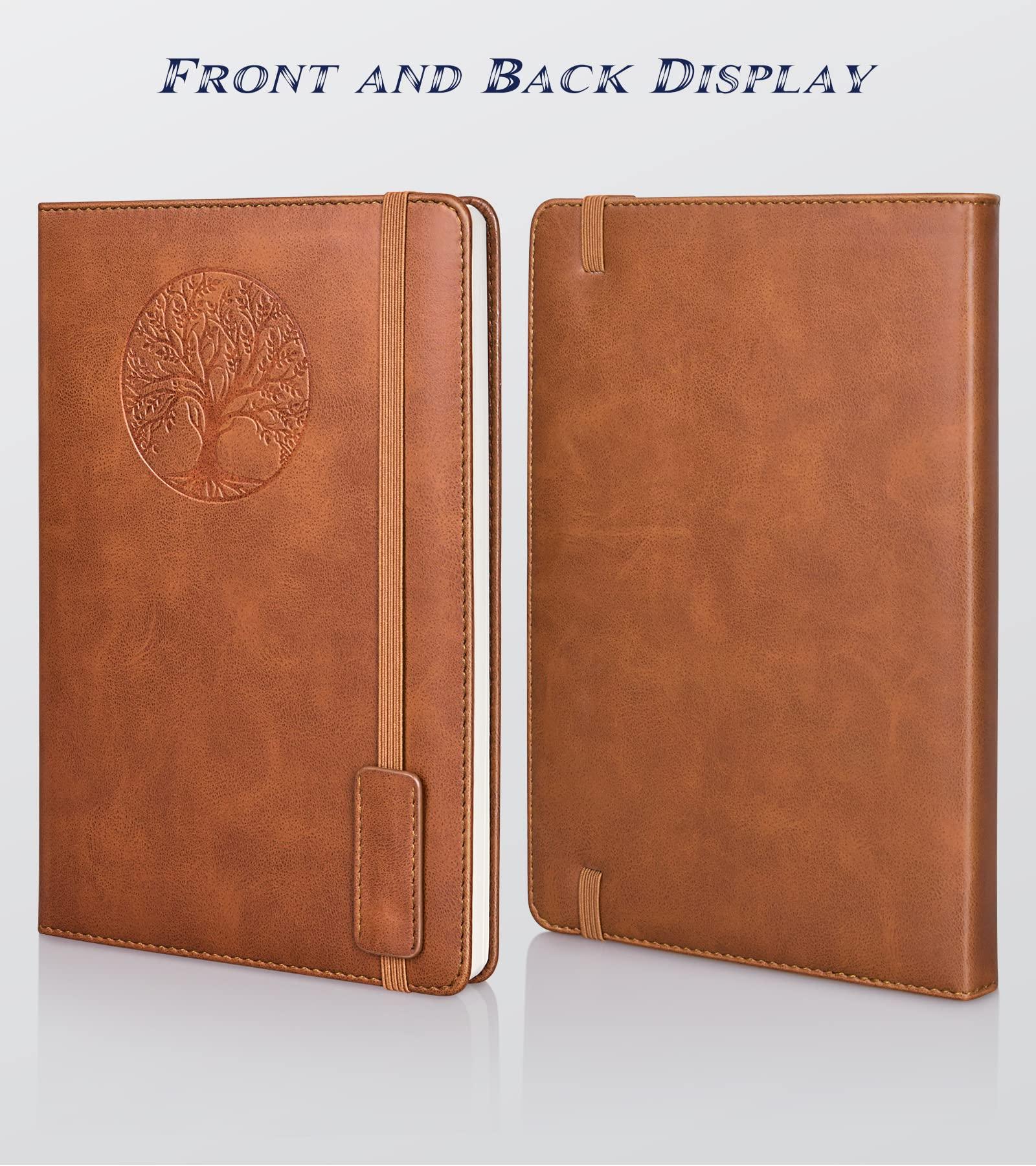 Biuwory Lined Journal Notebook for Women Men,256 Pages A5 Hardcover Leather Journals for Writing,Travel,Business,Work & School,College Ruled Notebooks for Note Taking,Diary Notepad 5.7"×8.3"(Brown) - Image 6