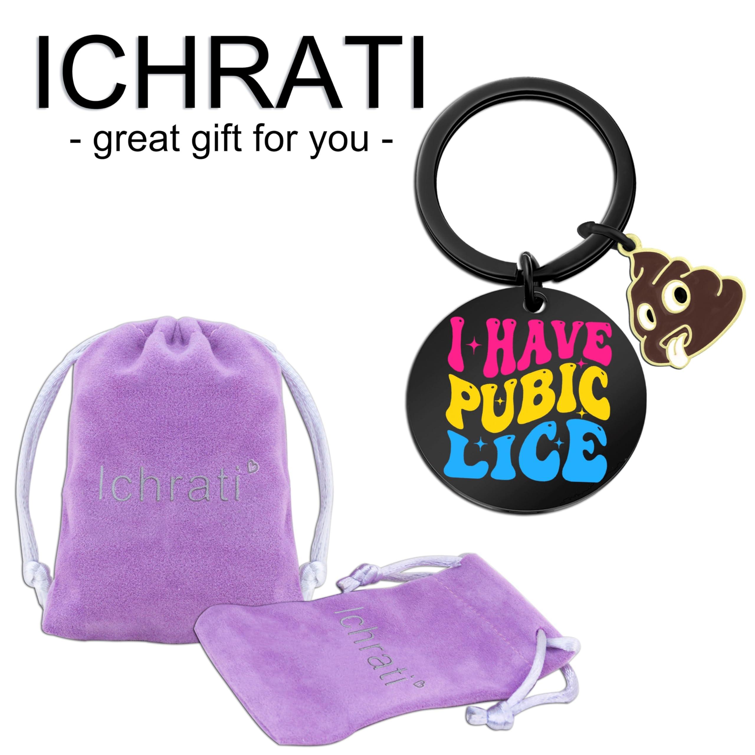 ICHRATI Gag Gifts Funny Adult for Men White Elephant Gifts for Adults Cool Inappropriate Sht Weird Novelty Gift Ideas for Women I Have Pubic Lice Keychains - Image 7