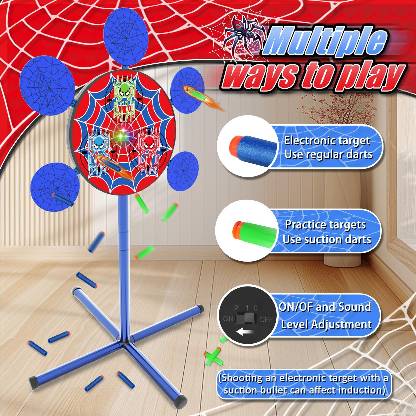 Shooting Games Toys for Nerf Gun Party, Shooting Targets with 2 Toy Guns 40 Foam Darts Kids Outdoor Indoor Toys for Birthday Easter Xmas Gifts for 4 5 6 7 8 9 10+ Year Old Boys Kids - Image 6