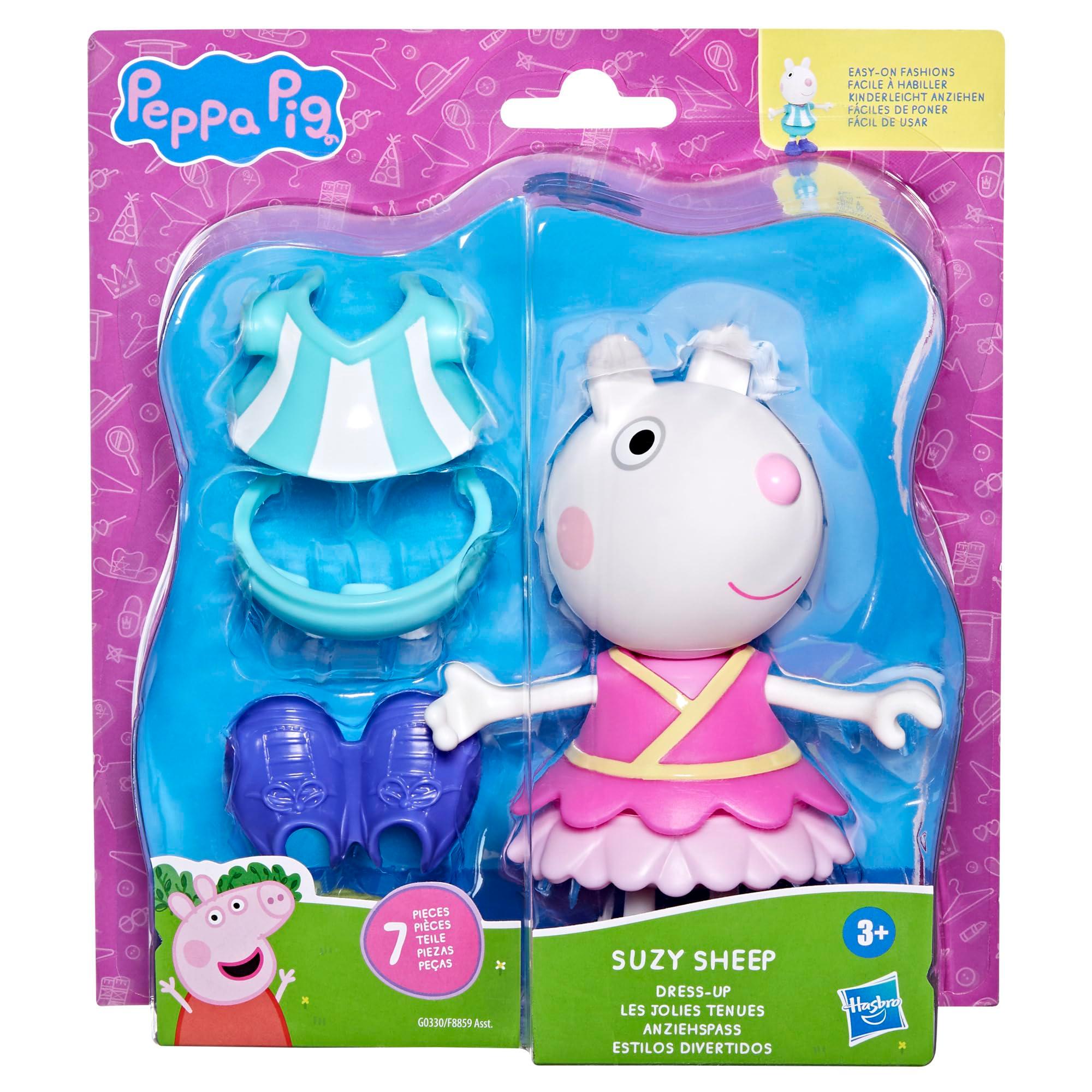 Peppa Pig Suzy Sheep-Up Figure with 6 Easy-On Fashion Accessories, 6-Inch Doll, Preschool Toys for Girls and Boys 3 and Up - Image 4