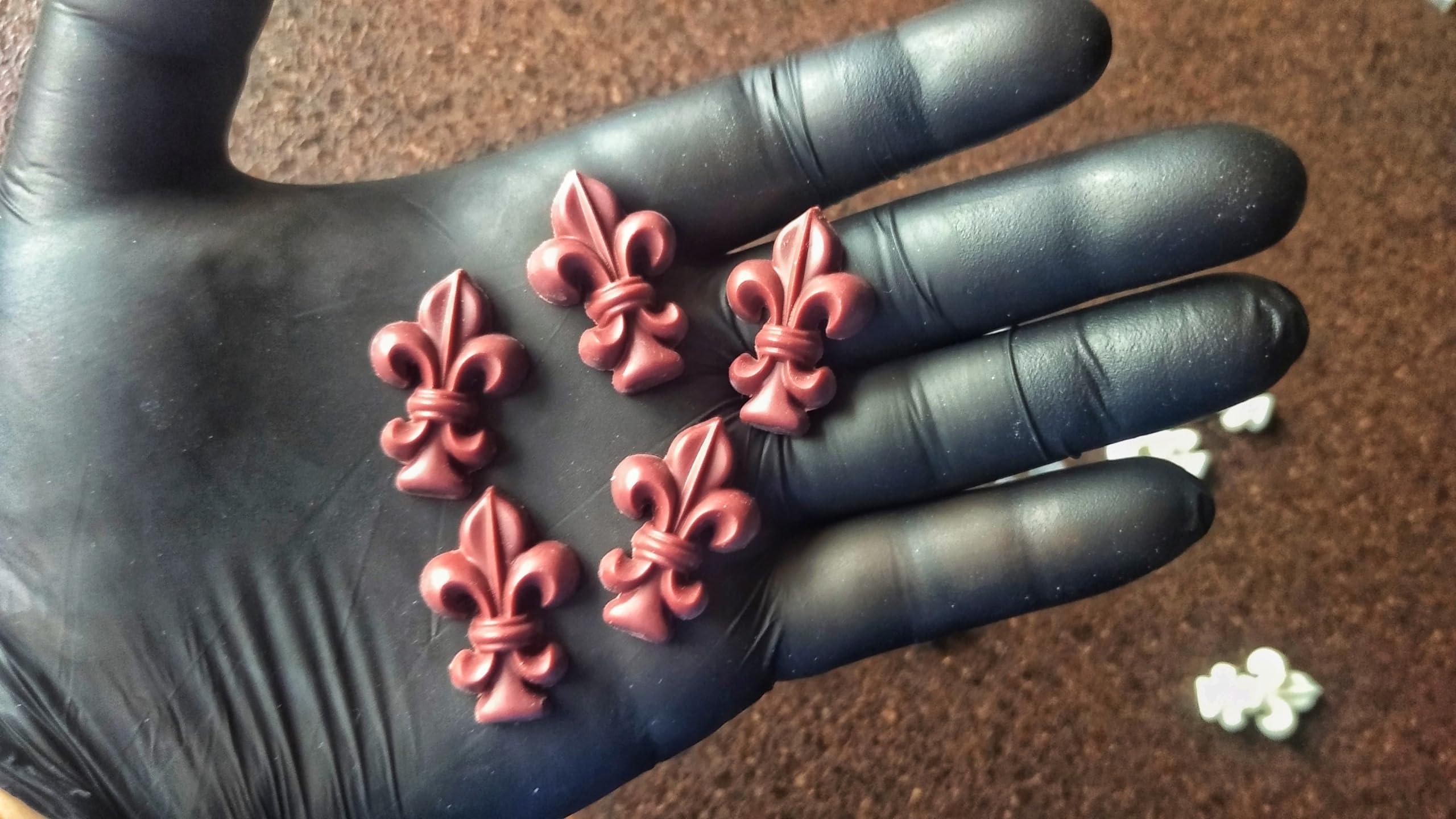 Silicone Mold Mini Fleur de Lis sets 5+5, mold for clay, mold for resin, Vintage element, Heraldic lilly overlays - Image 3