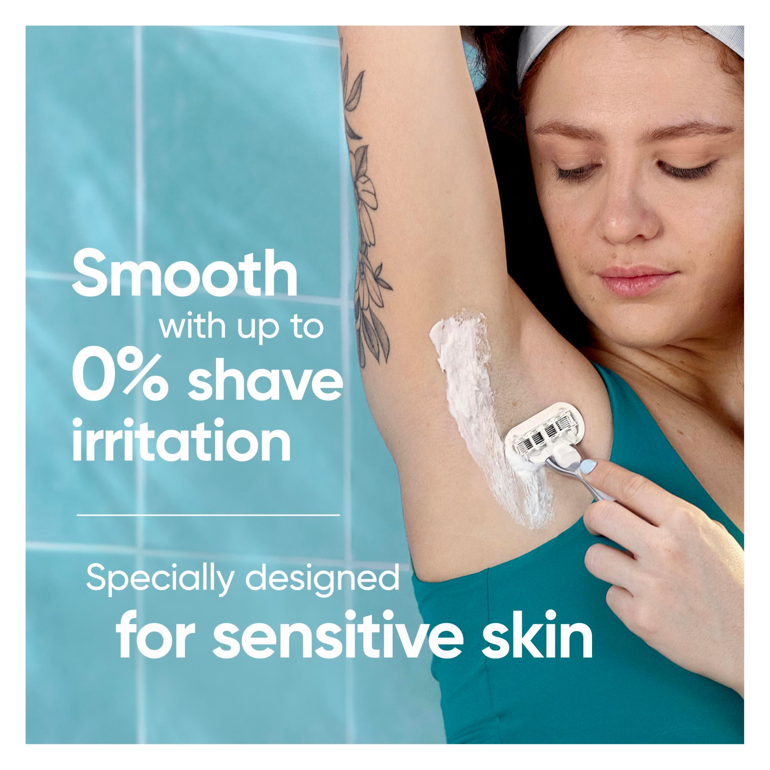 Gillette Venus Extra Smooth Sensitive Womens Razor Blade Refills, 6 Count, Designed for Women with Sensitive Skin - Image 4