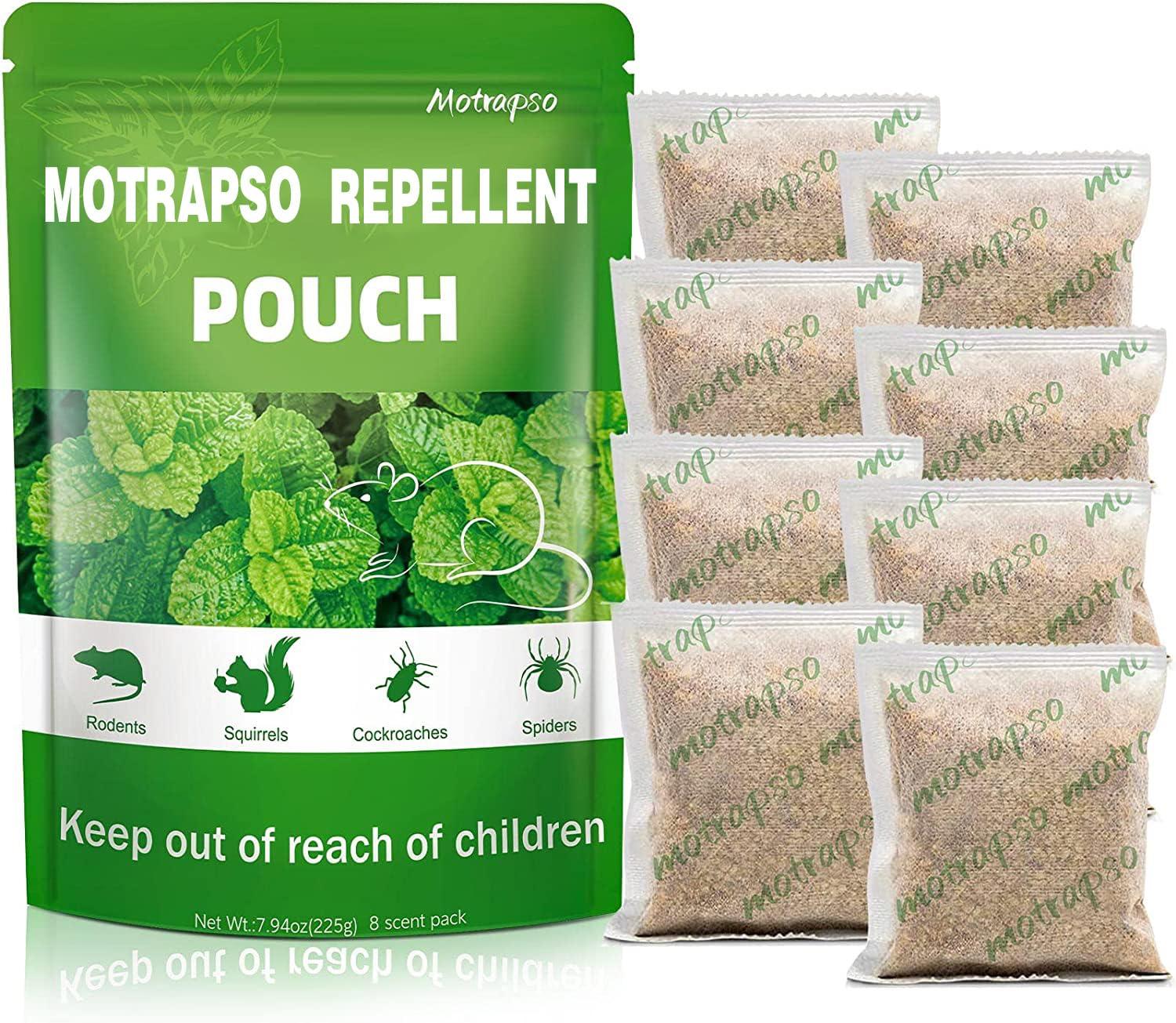 12 Pack Mouse Repellent Pouches, Peppermint Oil to Repel Mice and Rats, Mouse Deterrent, Rat Repellent, Plant Essential Oils Pest Control, Safe, Efficient and Durable