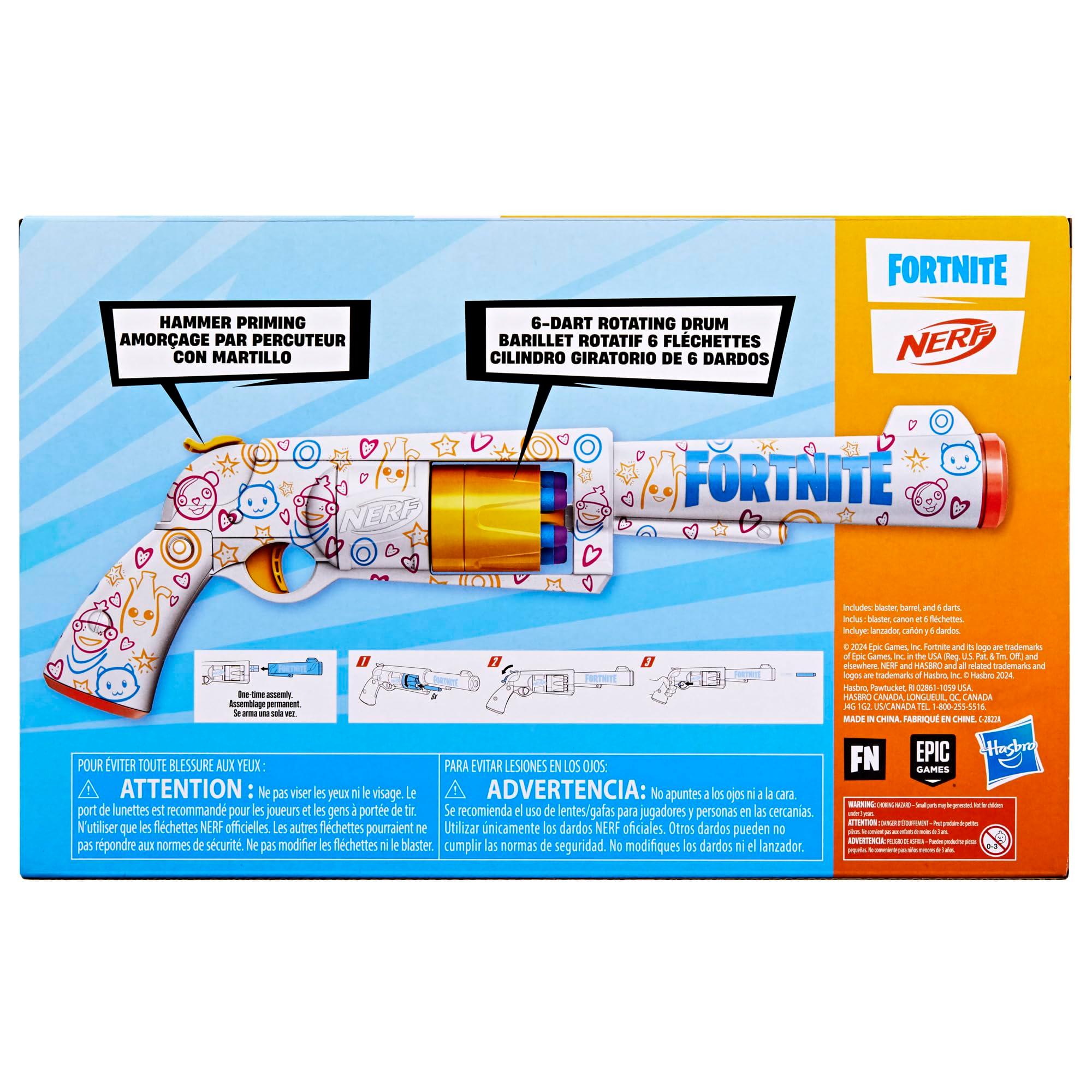 Nerf Fortnite Frenz 4 Ever Blaster, Bonus Code to Unlock Frenz 4 Ever Wrap in The Game, 6 Elite Darts, 6-Dart Drum, Fortnite Gifts - Image 12