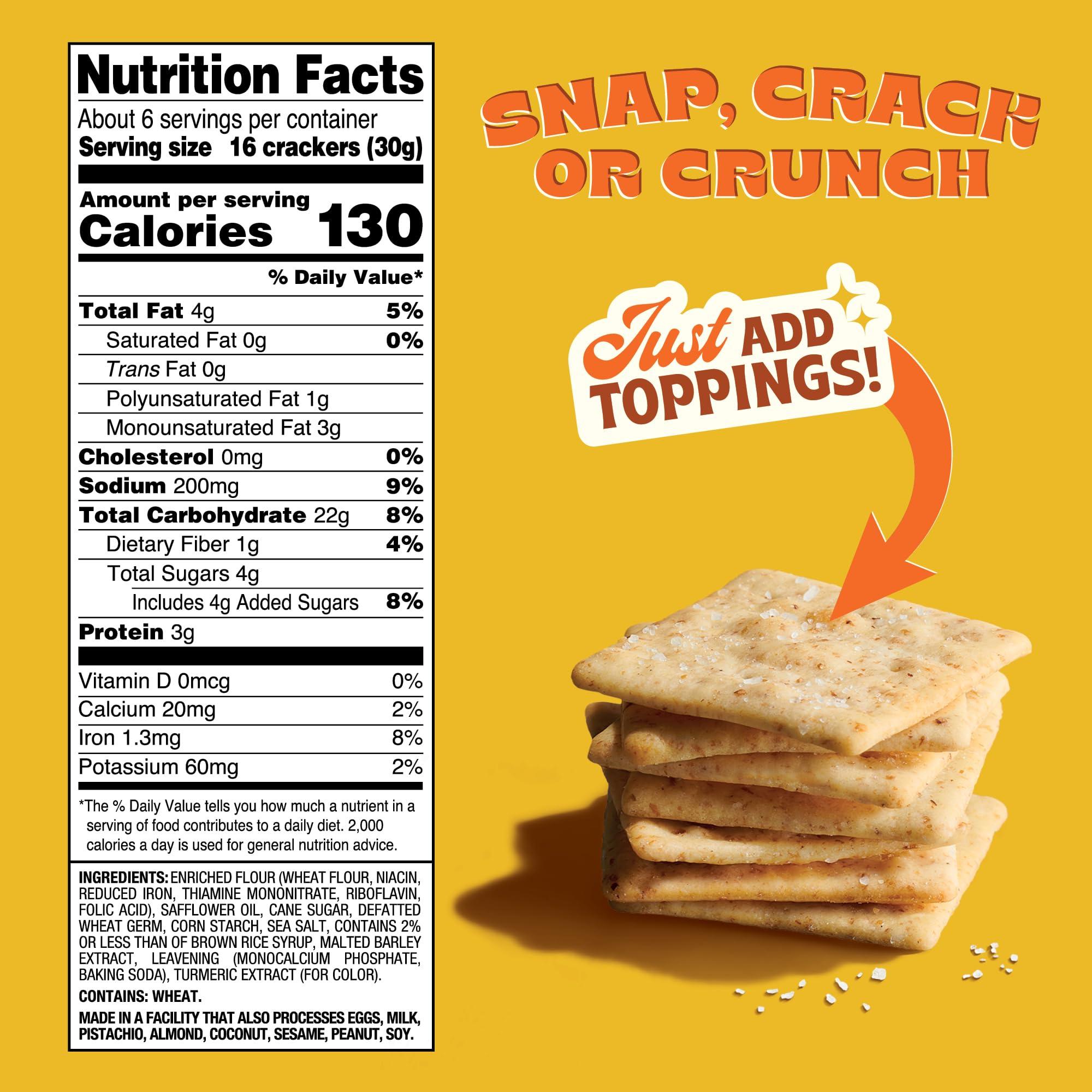 Back to Nature - Crispy Wheat Crackers - Real Ingredients like Wheat Flour & Sea Salt - Non-GMO - 6.5 Ounce - Image 2