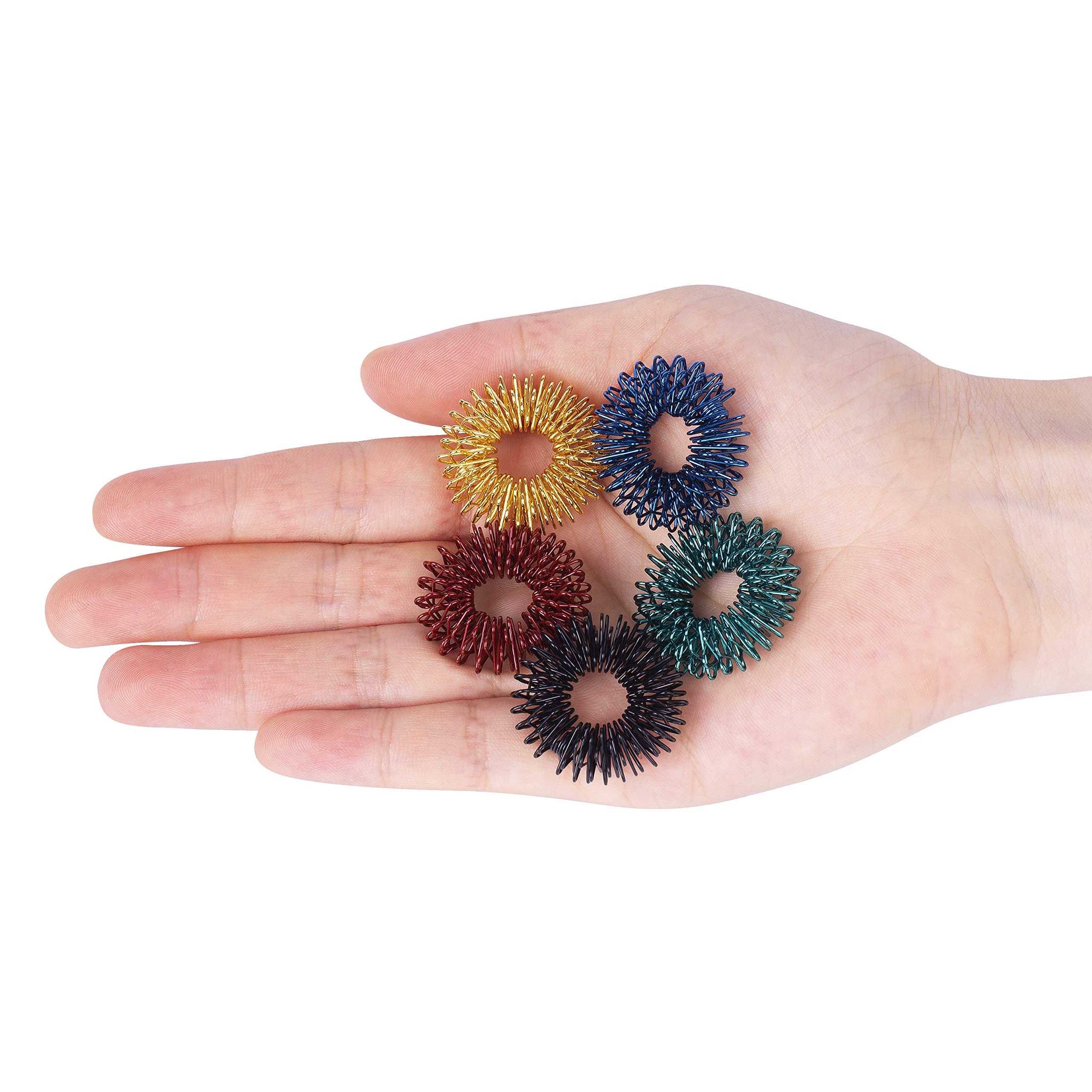 Mr. Pen- Spiky Sensory Rings, 10 Pack, Stress Relief Fidget Sensory Toys, Fidget Rings, Fidget Ring for Anxiety, Stress Relief Rings, Massager for Fidget ADHD Autism, Silent Stress Reducer Ring - Image 7