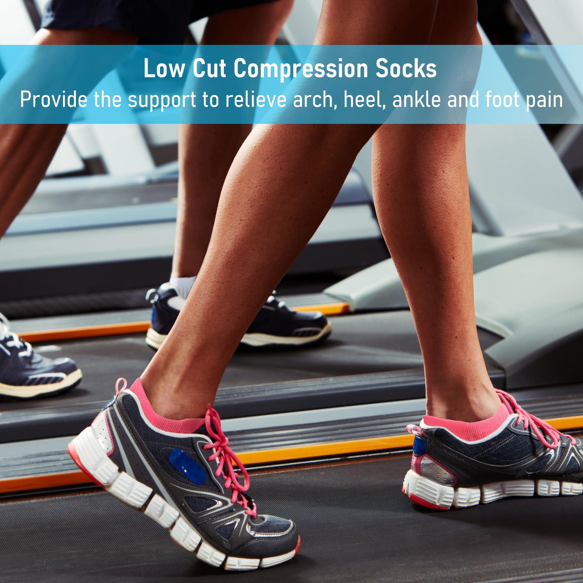CWVLC Unisex Cushioned Compression Athletic Ankle Socks Multipack - Image 7