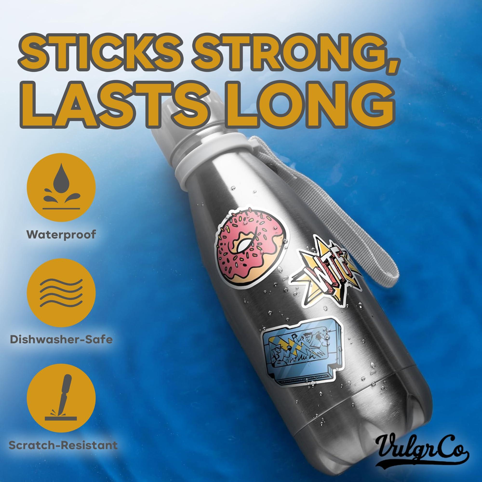 VulgrCo Custom Design Your Own Personalized Labels Stickers Decals Text Name Image Photo 120 Pack - Waterproof, Dishwasher Safe, Fade Resistant, UV Protected, Heat and Cold Resistant - Image 3