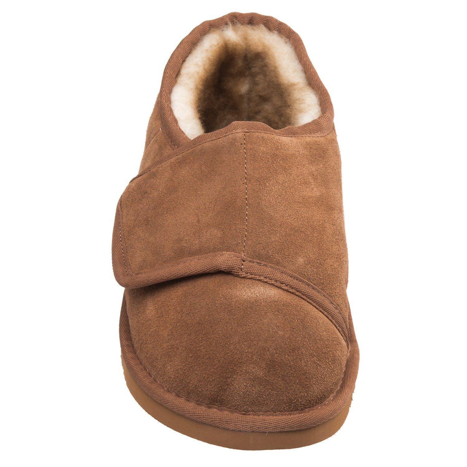 Lamo Sheepskin Bootie Wrap Slipper Chestnut - XX-Large (W11-12) Wide - Image 3