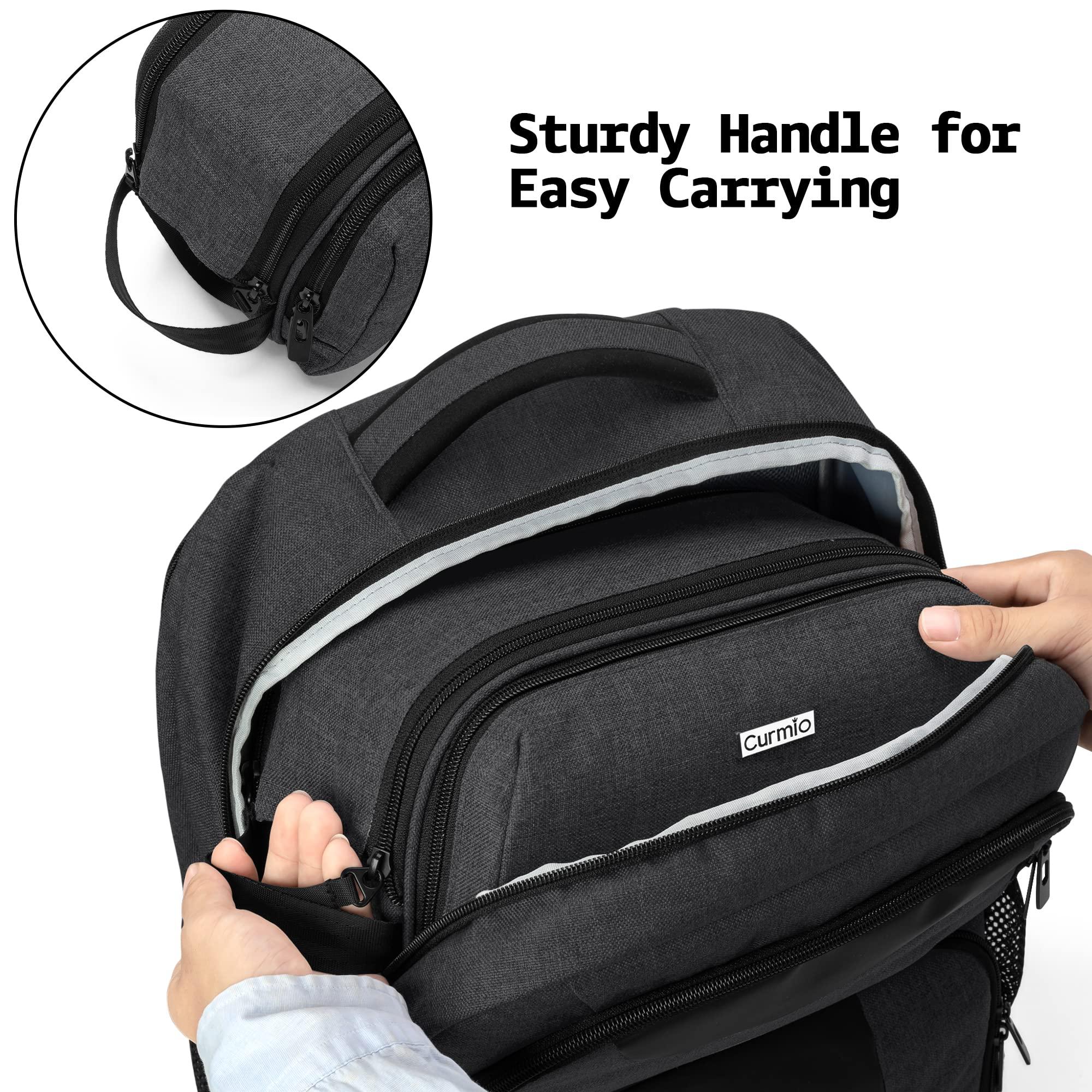 CURMIO CPAP Travel Bag Compatible with ResMed AirMini Machine, Portable CPAP Supplies Carrying Case Storage Bag - Image 4