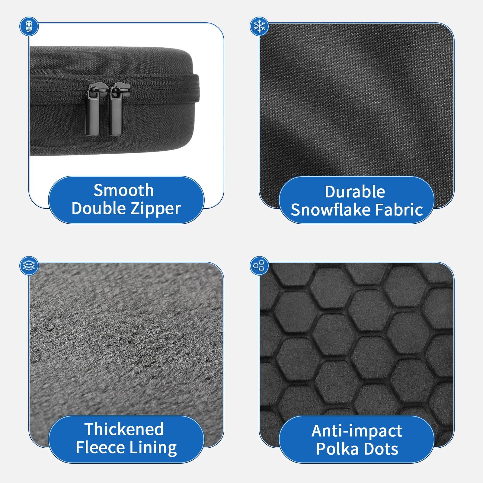 Smart Case for Apple AirPods Max Supports Sleep Mode, Hard Organizer Portable Carry Travel Cover Storage Bag - Image 5