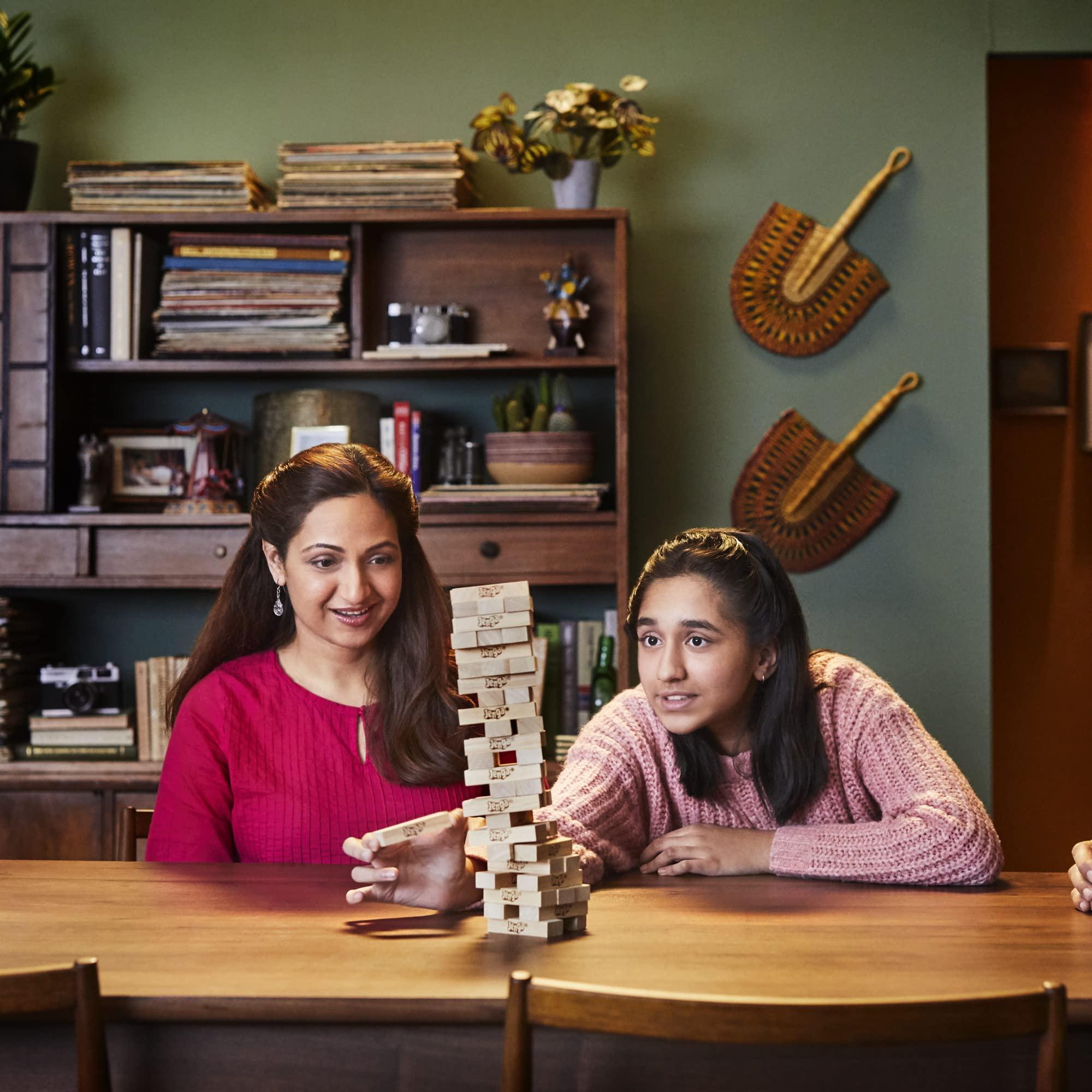 Jenga Game | The Original Wood Block Game with Genuine Hardwood Blocks | Stacking Tower Game | Ages 6+ | 1 or More Players | Party Games for Kids | Family Games - Image 10