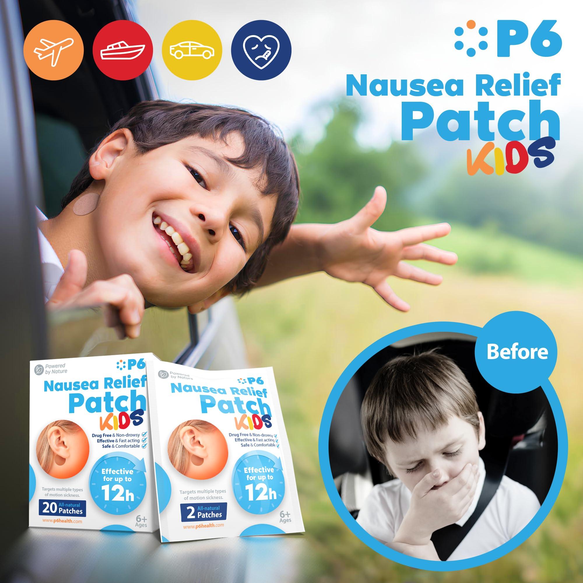 P6 Motion Sickness Patches for Kids - All Natural Sea Sickness Patches for Cruise and Car - Non Drowsy Motion Patch for Children - Safe Motion Sickness Patch for Travel - Image 5