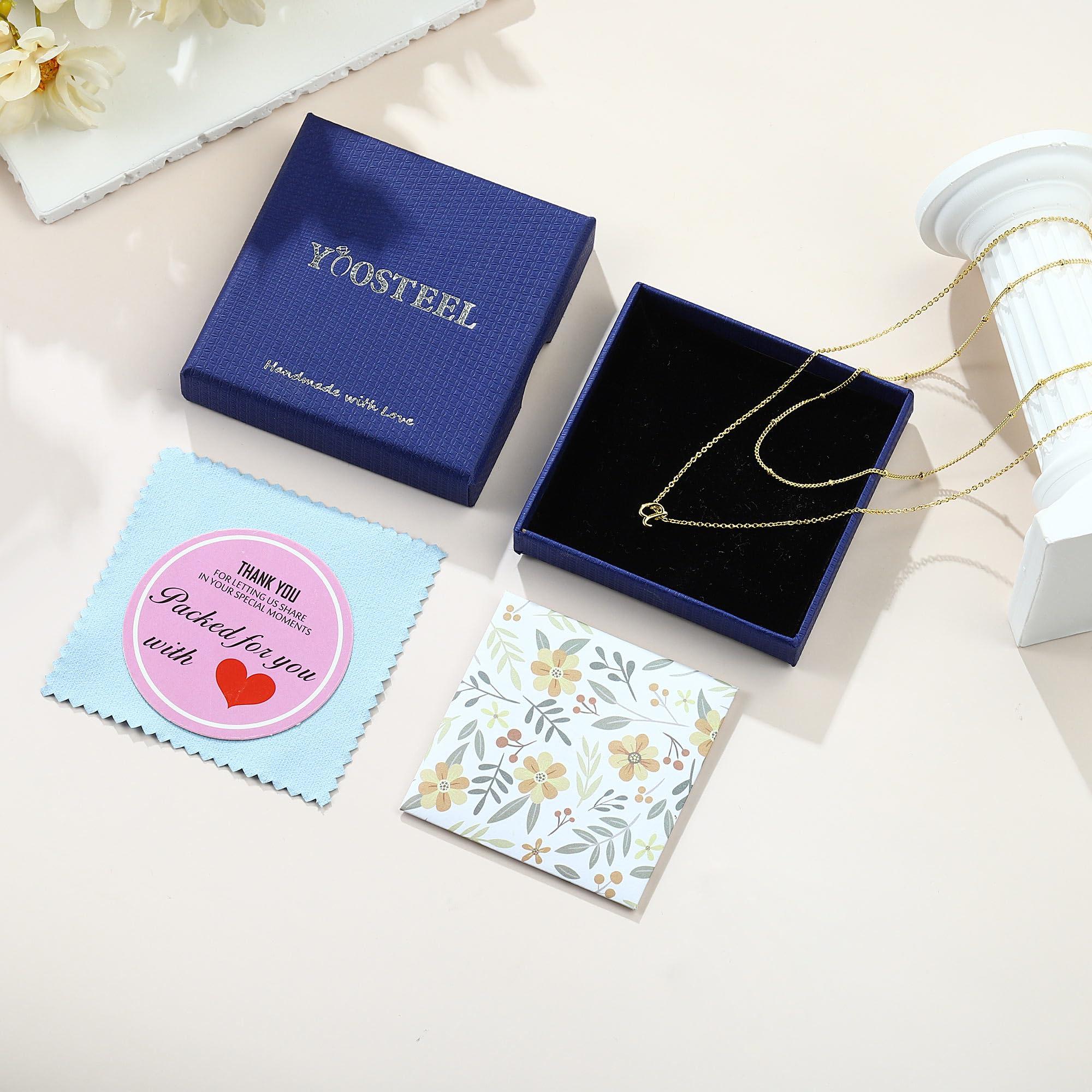 Yoosteel Layered Initial Necklaces for Women Teen Girls Trendy - Dainty Gold/Silver Letter A-Z Stack Initial Necklace Birthday Personalized Gifts for Women Jewelry - Image 7