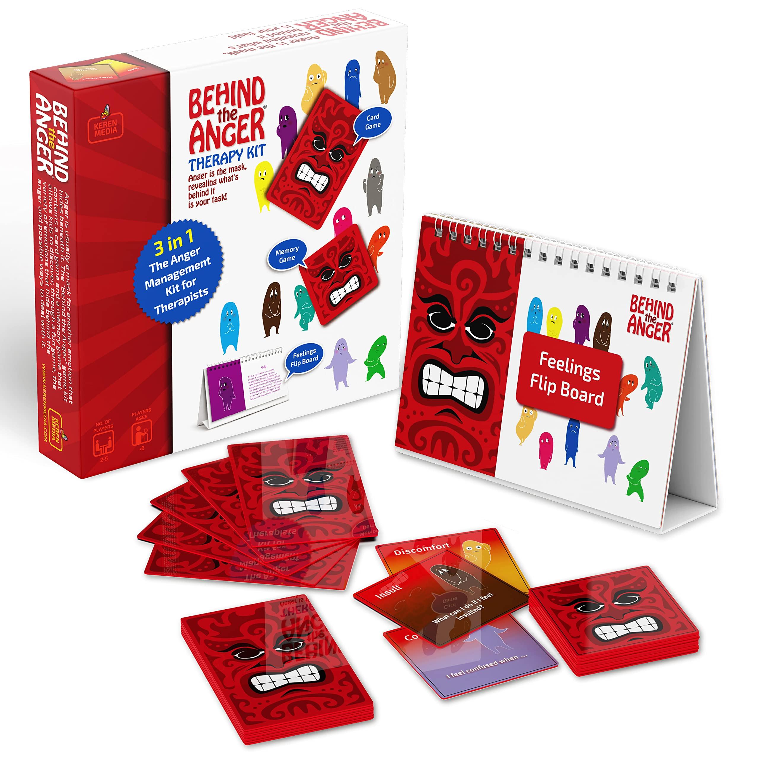 Behind the Anger Therapy Kit | Anger Management for kids | Play Therapy Games for Teens | ADHD Tools for kids | CBT Counseling Games for Anger Control Emotional Regulation | Designed for Professionals - Image 7