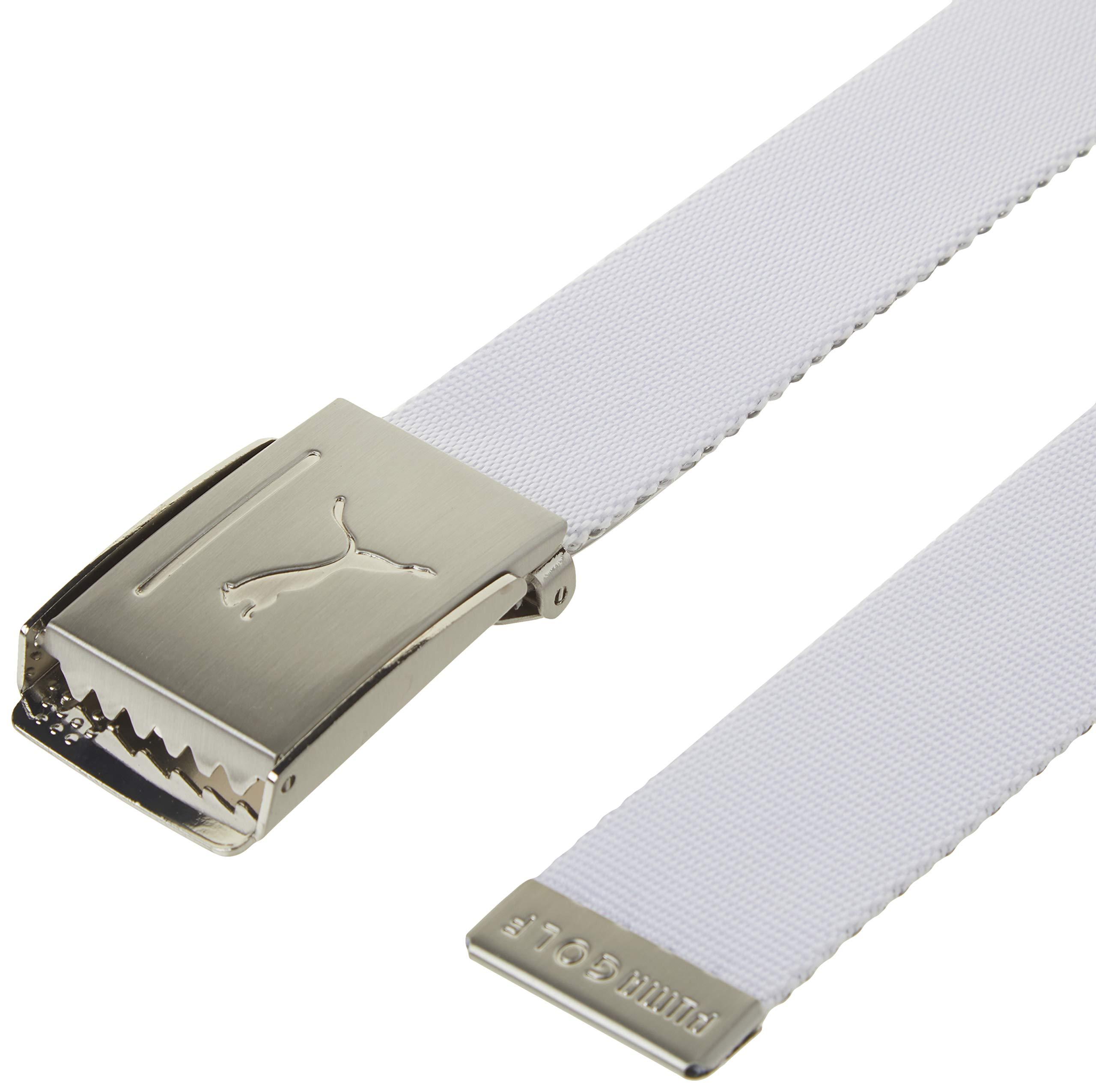PUMA Golf 2019 Men's Reversible Web Belt (One Size), Bright White - Image 3
