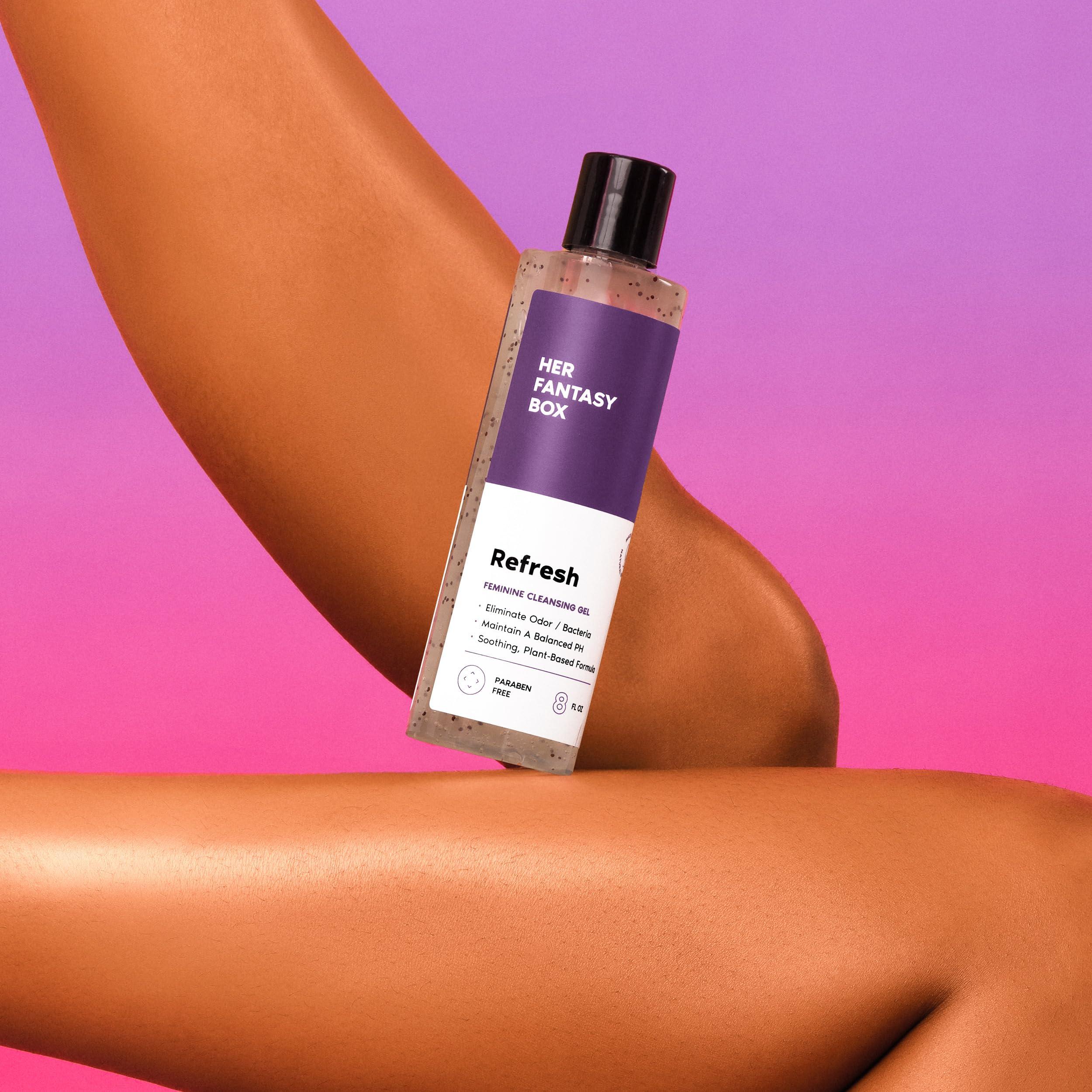 Her Fantasy Box | Refresh pH Balancing Shower Gel - Natural Feminine Hygiene Solution for Gentle Cleansing, Odor Control, and Skin Nourishment - pH-Balanced Formula for All Skin Types (8 oz) - Image 5