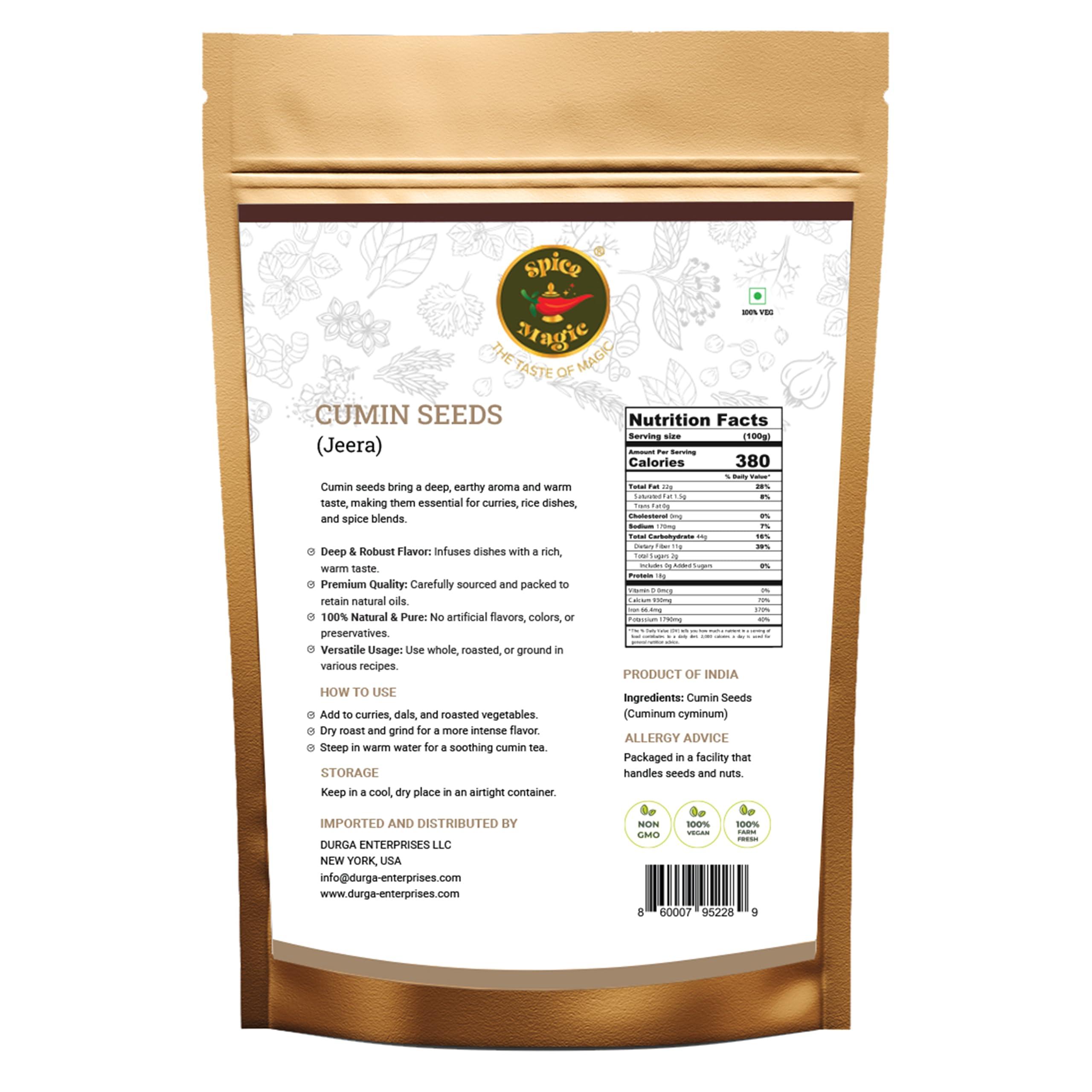 Spice Magic Cumin Seeds I 7 Oz (200 g) I Jeera Whole Cumin Seeds I 100% Fresh & Aromatic I Non-GMO I Premium Quality for Cooking and Seasoning I Indian Spices - Image 2