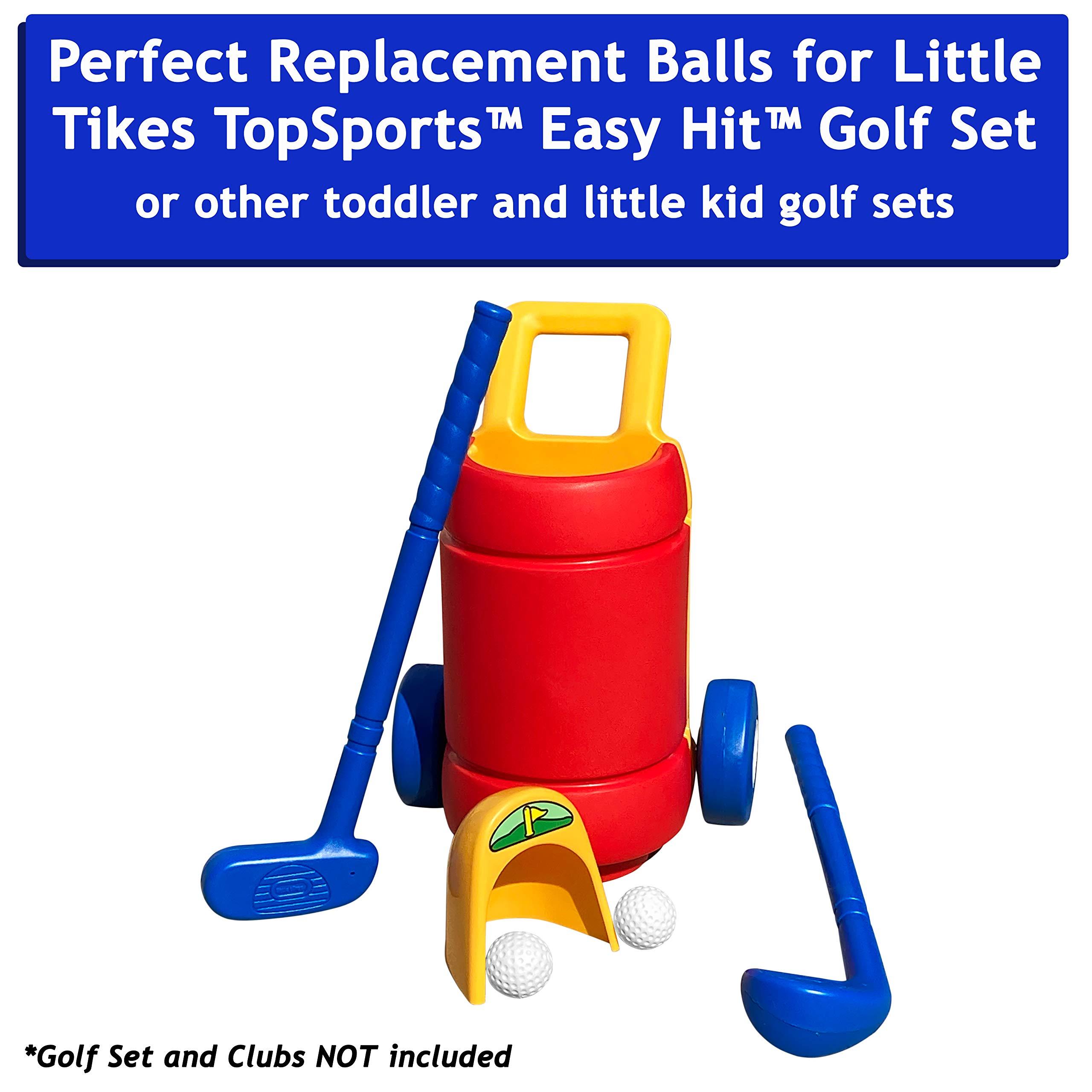 Botabee Kids Golf Set Toy - Toddler & Little Kids Replacement Golf Ball 2" - for Little Tikes Baby Golf Clubs - Pack of 6 - Oversized Ball Toy - Plastic Golf Balls for Beginners or Kids 3+ Years - Image 4