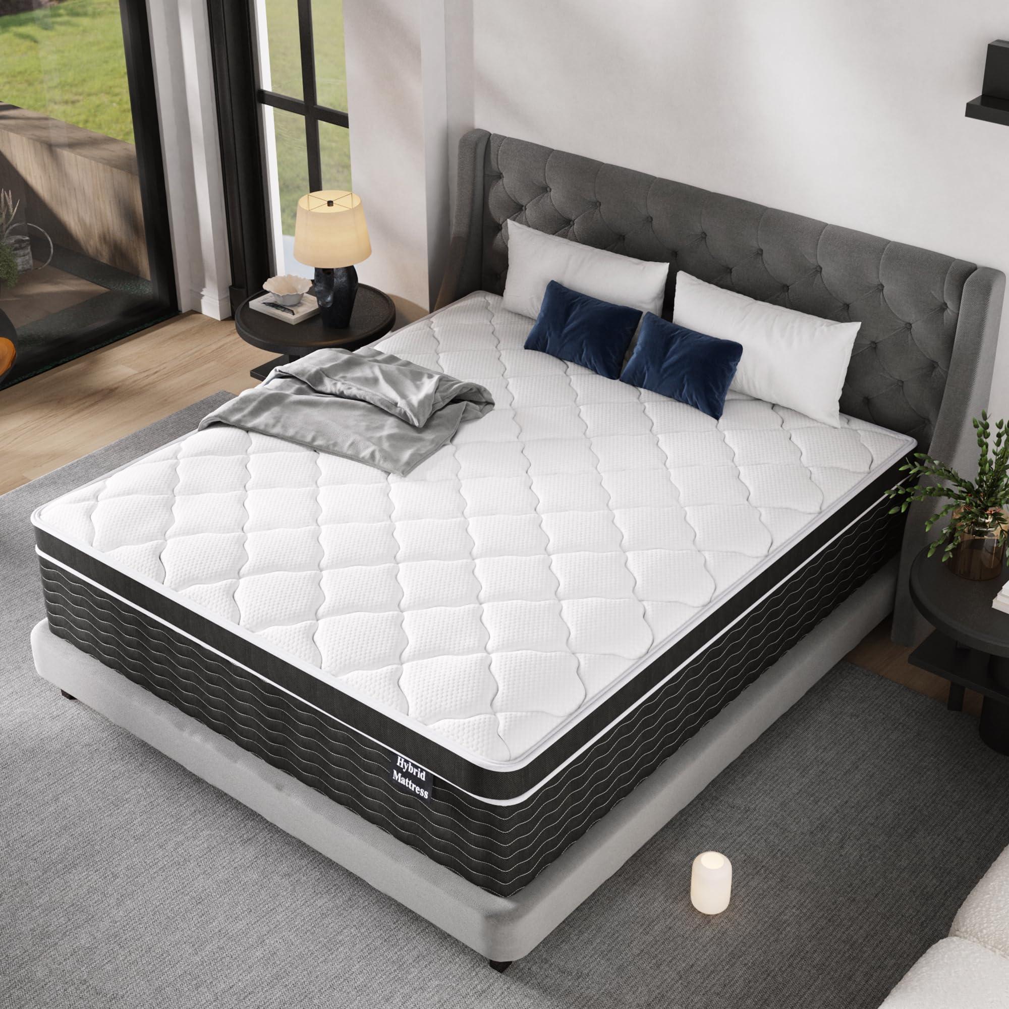 Ruoysun 14 Inch King Size Mattress in a Box, Cooling& Breathable Firm Mattress with Gel Memory Foam and Pocket Springs for King Size Bed, Motion Isolation, 100 Night Sleep Trial, CertiPUR-US Certified - Image 9