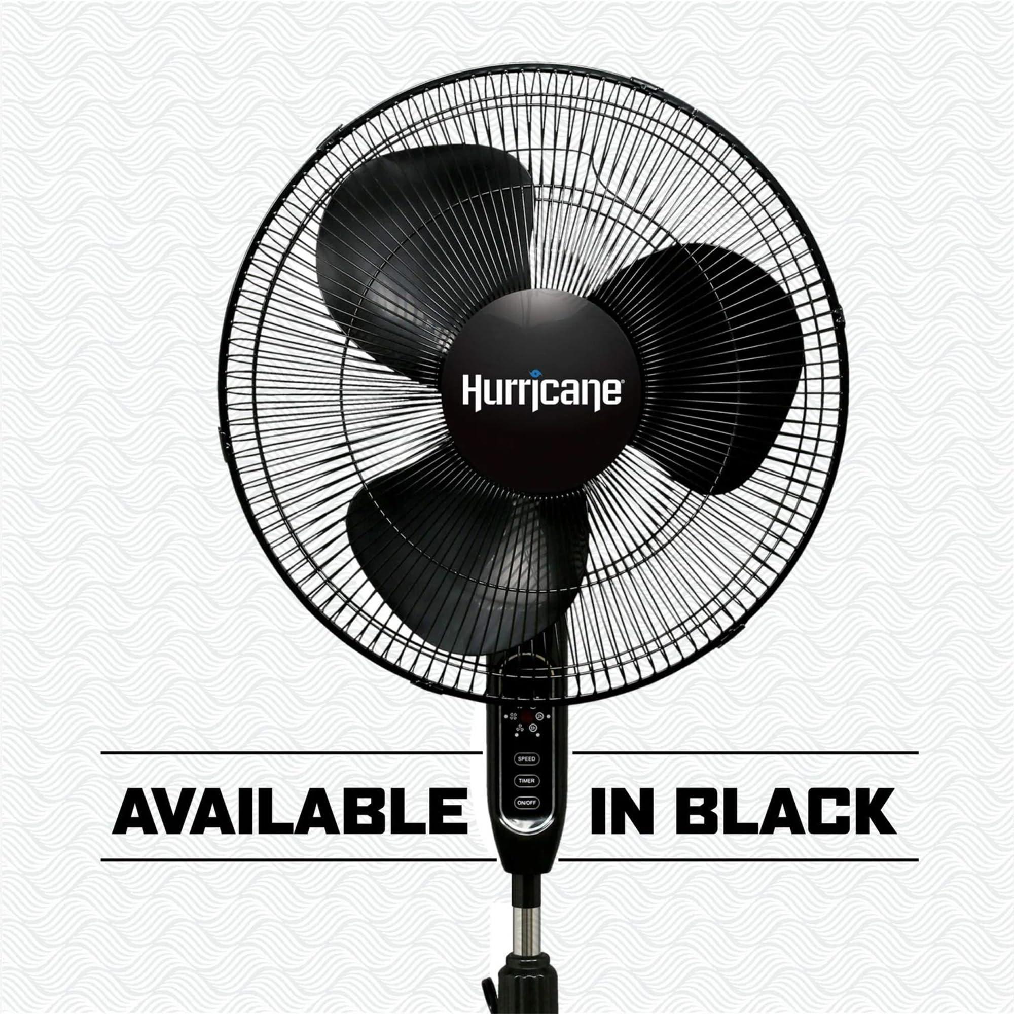 Hurricane Oscillating Pedestal Stand Fan for Home & Bedroom, 16" Supreme, White - Portable Standing Electric Fan for Indoor & Outdoor Cooling - Image 5