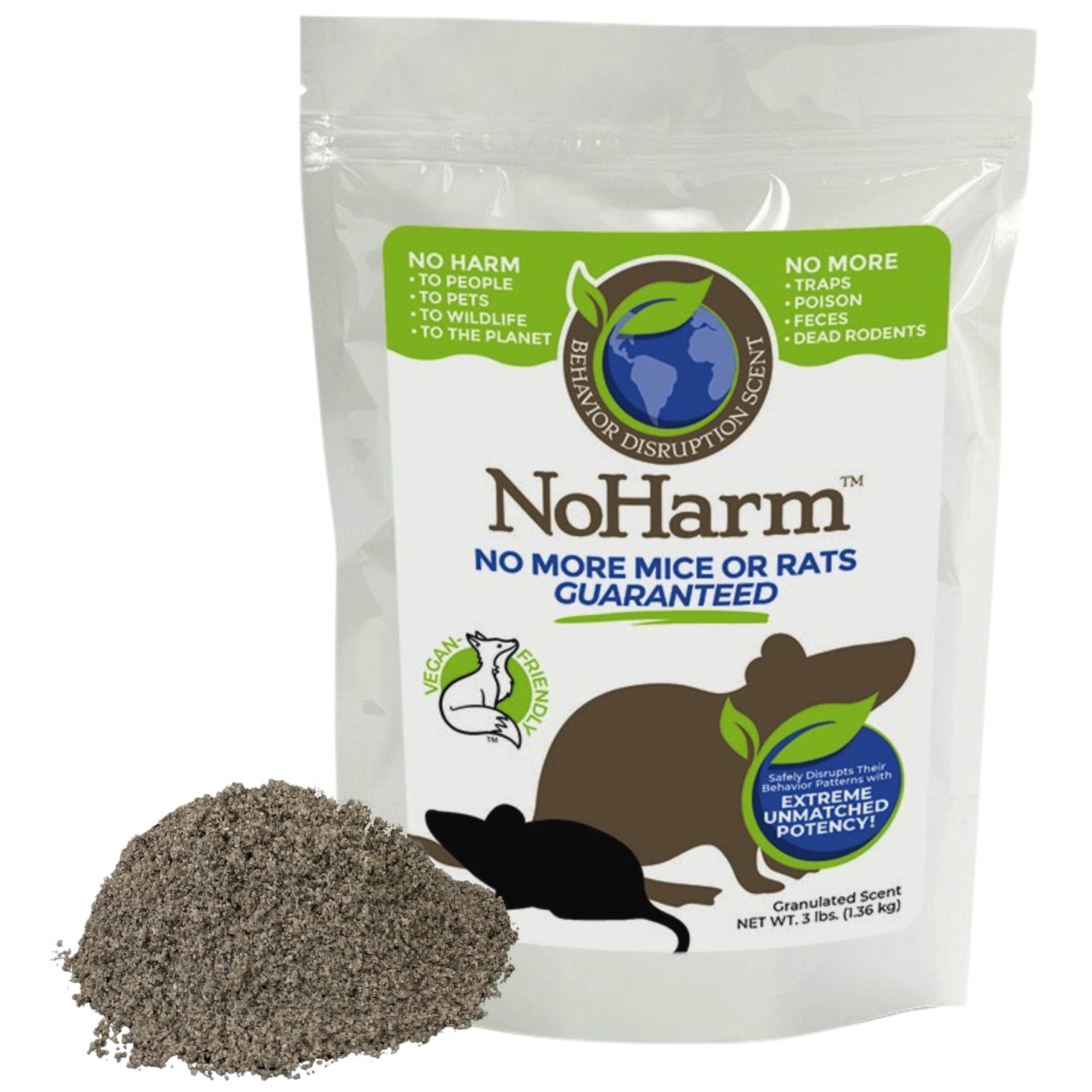Advanced Rodent Control by NoHarm | Safe for Humans and Planet | Outdoor Granules | 3 lb. Bag