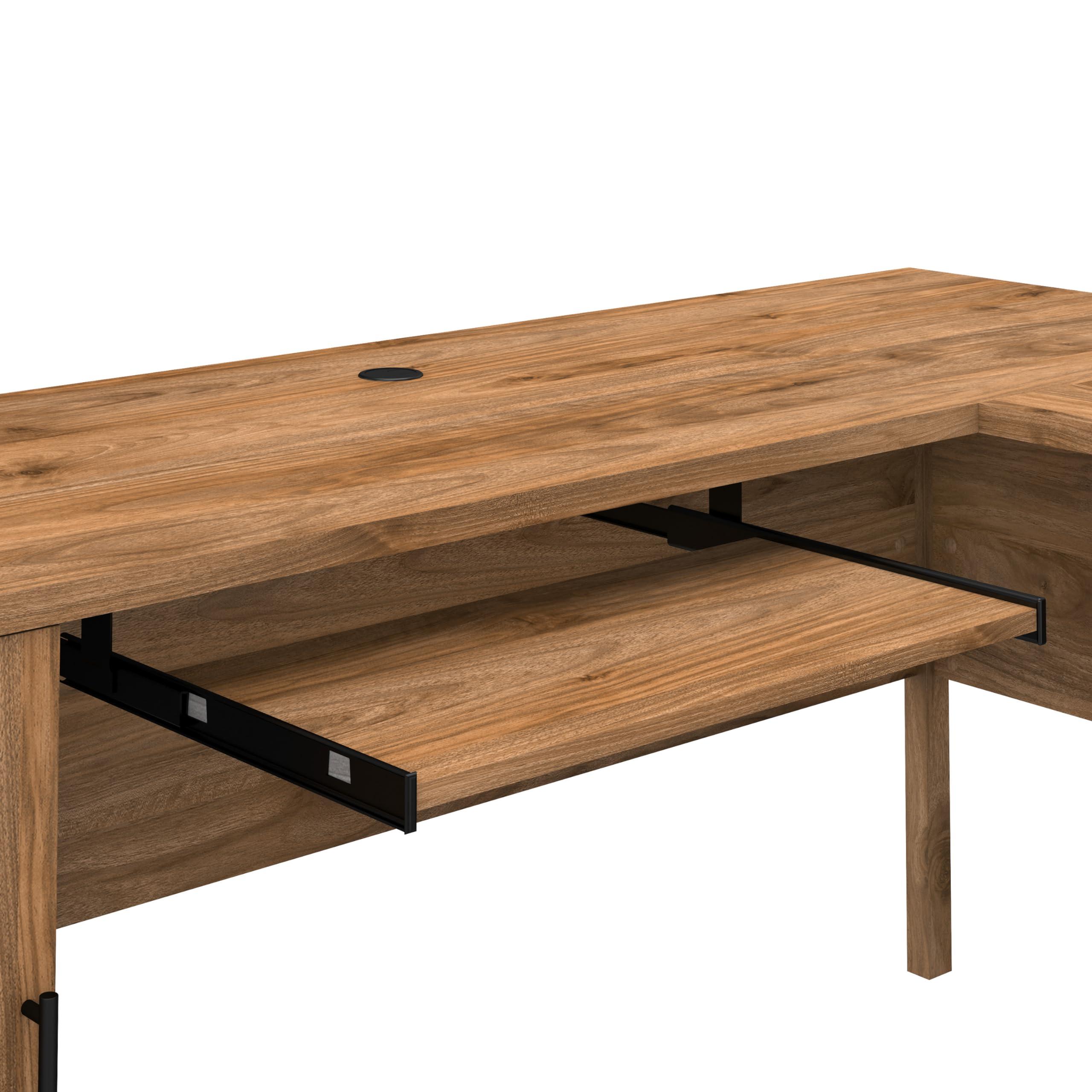 Bush Furniture Somerset 72W L Shaped Desk with Storage in Fresh Walnut - Image 7