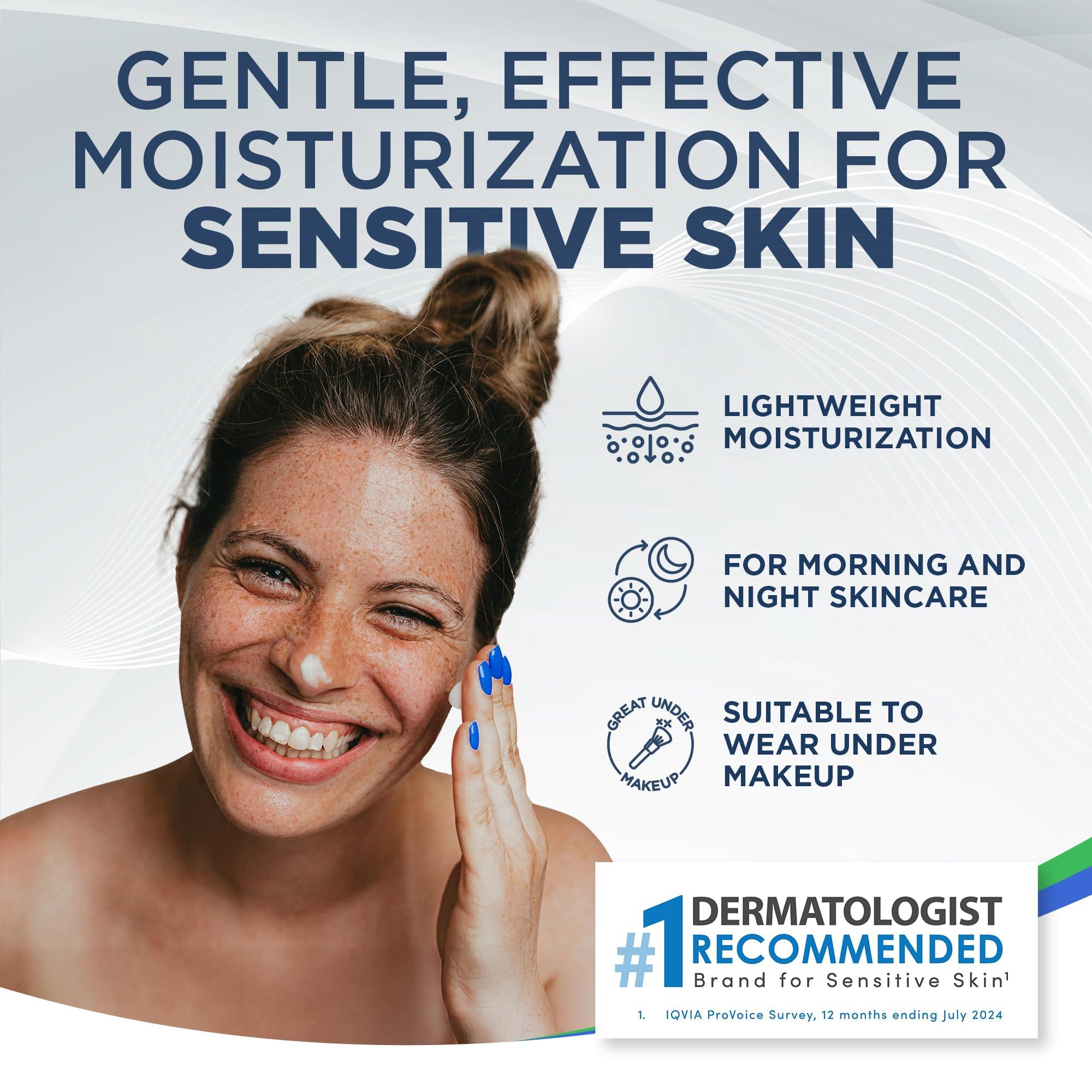 Vanicream Daily Facial Moisturizer, Face Cream with 5 Key Cermides & Hyaluronic Acid, 3 Fl Oz, Formulated Without Common Irritants for  Sensitive Skin, Lightweight, Non-Greasy Hydration  - Image 2