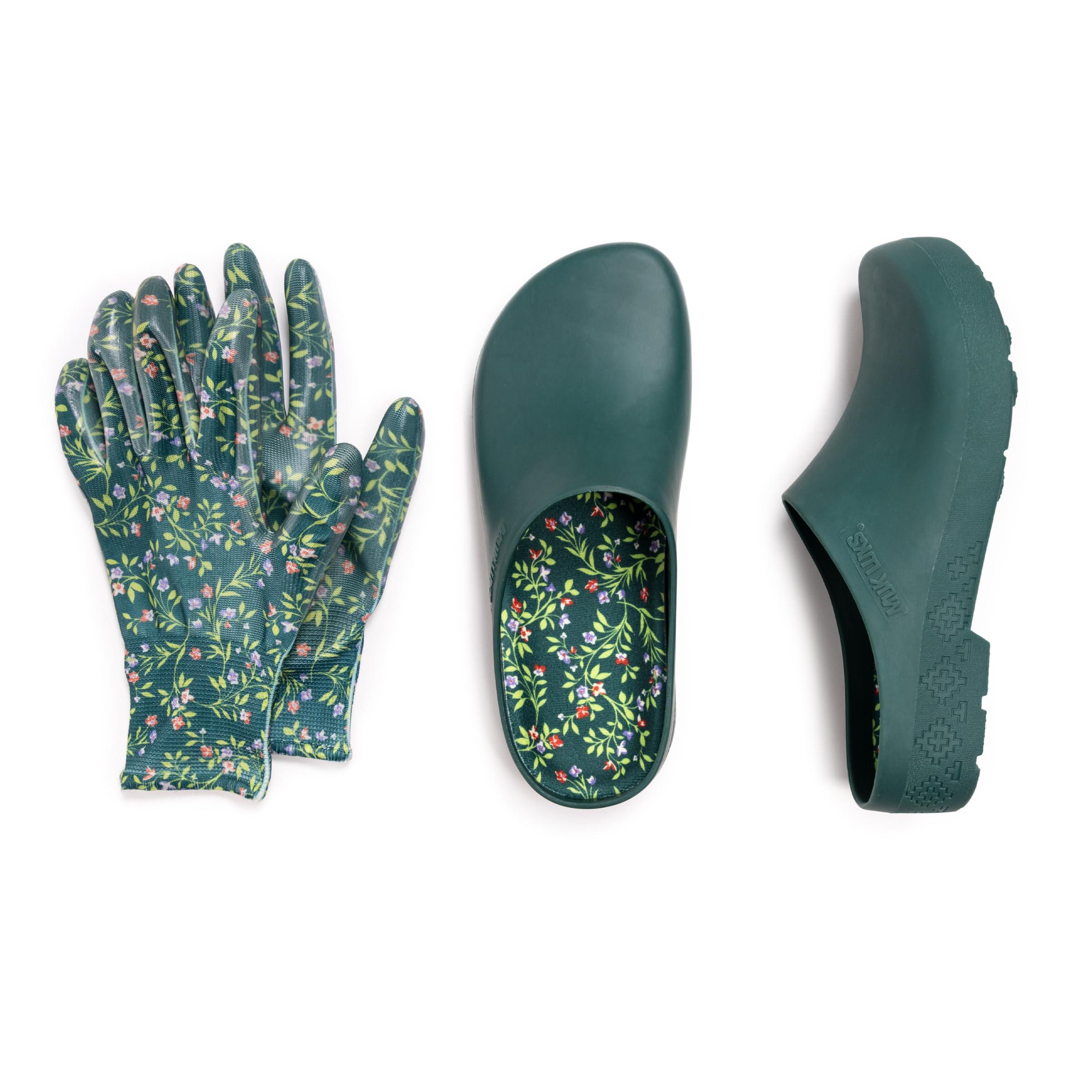 MUK LUKS Women's Garden Clog and Glove Set Sandal